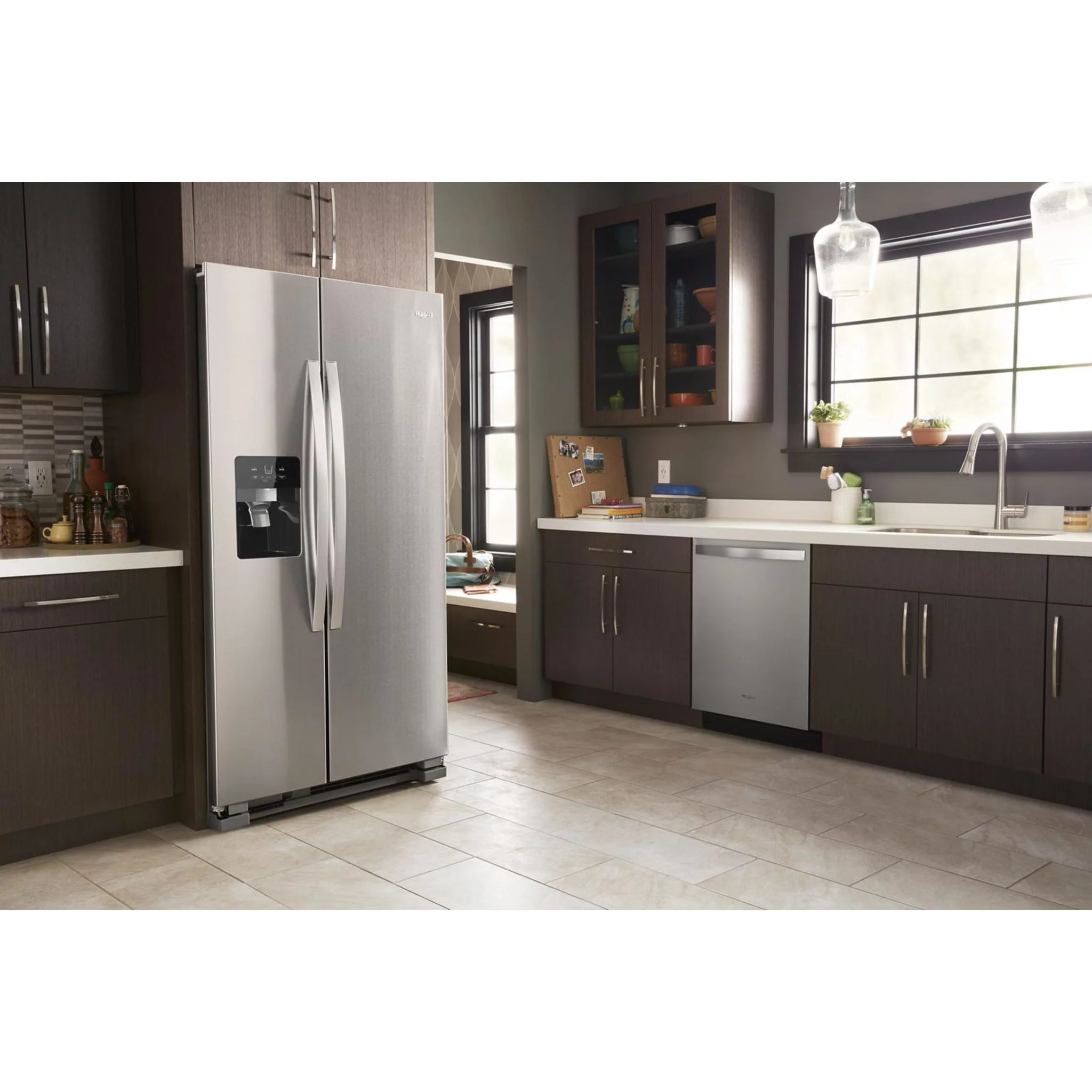Whirlpool 33-inch Wide Side-by-Side Refrigerator - 21 cu. ft. -Monochromatic Stainless Steel (WRS331SDHM) - Image 26