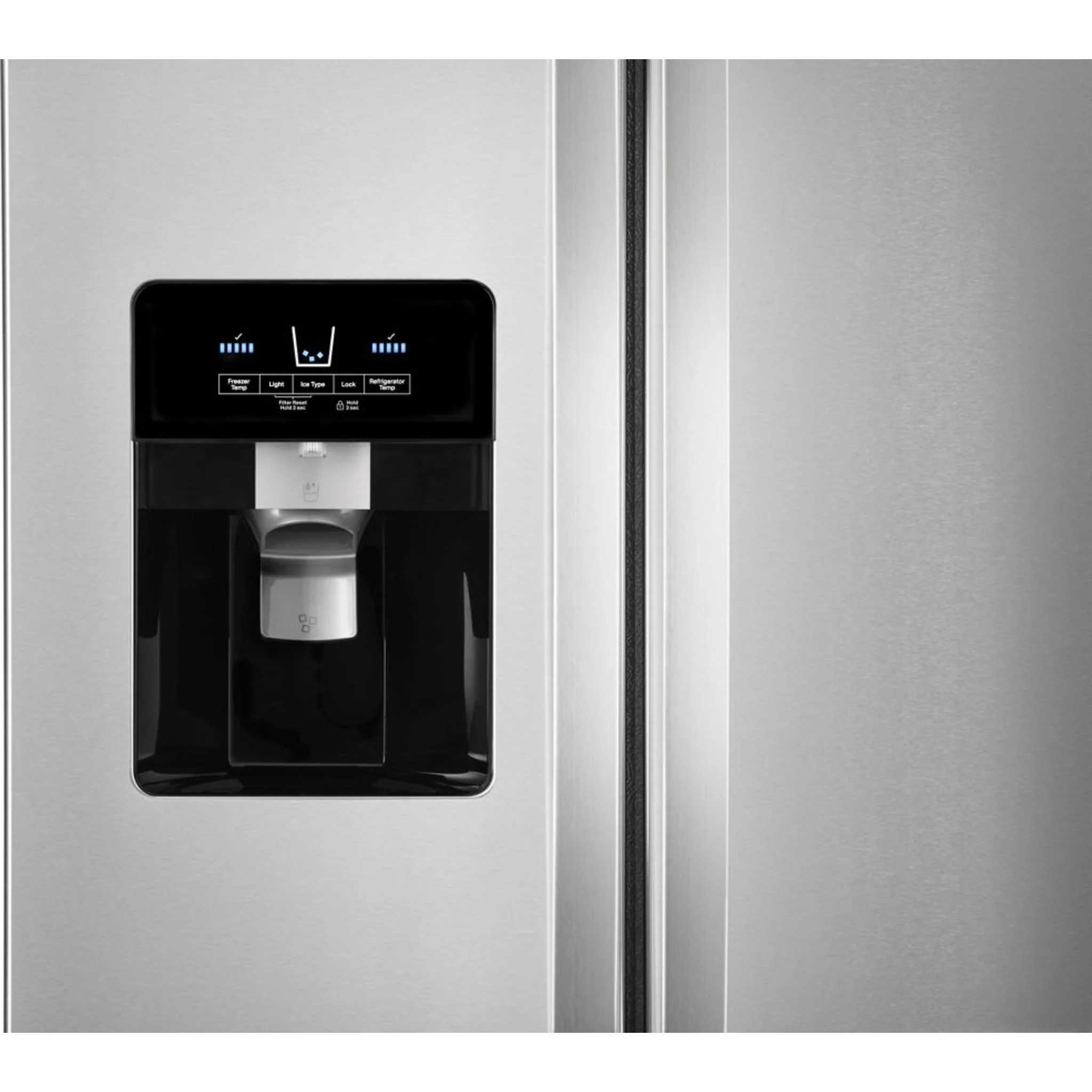Whirlpool 33-inch Wide Side-by-Side Refrigerator - 21 cu. ft. -Monochromatic Stainless Steel (WRS331SDHM) - Image 28