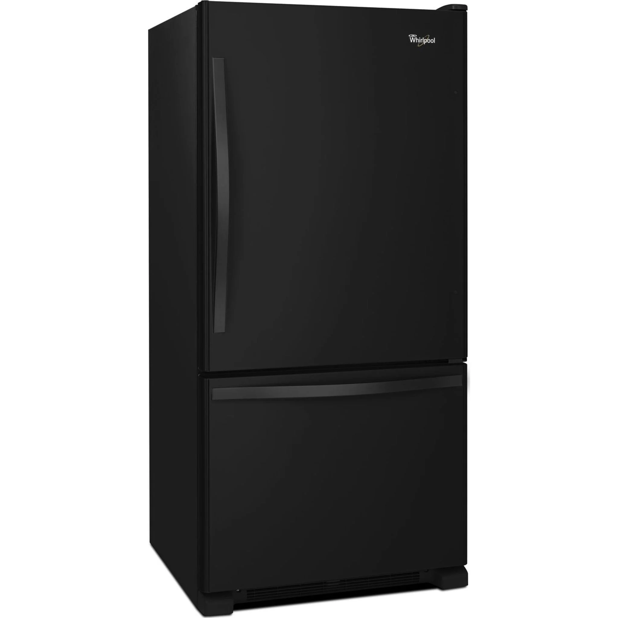 Whirlpool 22 cu. ft. Bottom-Freezer Refrigerator with Freezer Drawer -Black-on-Black (WRB322DMBB) - Image 13