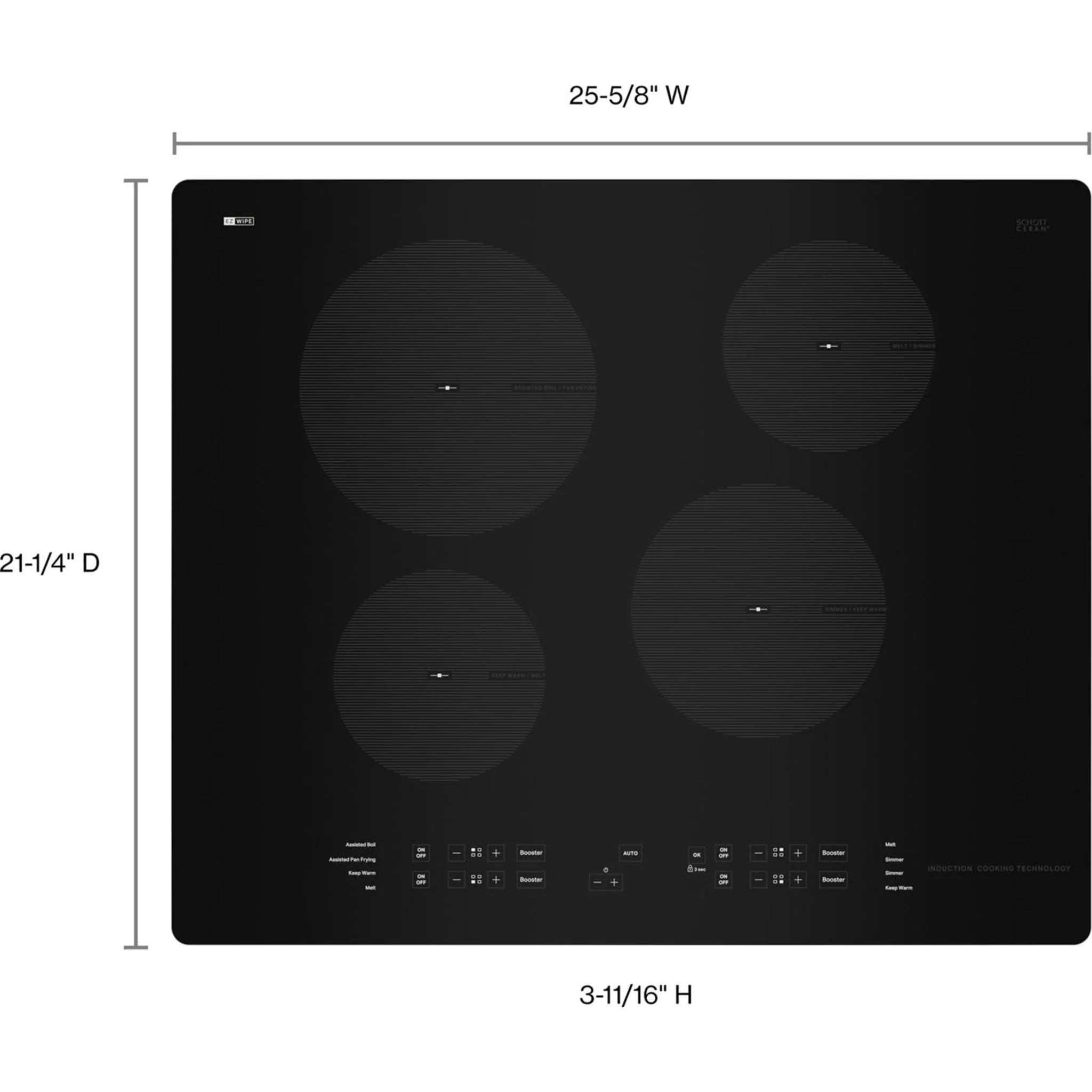 Whirlpool 24-Inch Small Space Induction Cooktop -Black (UCIG245KBL) - Image 8