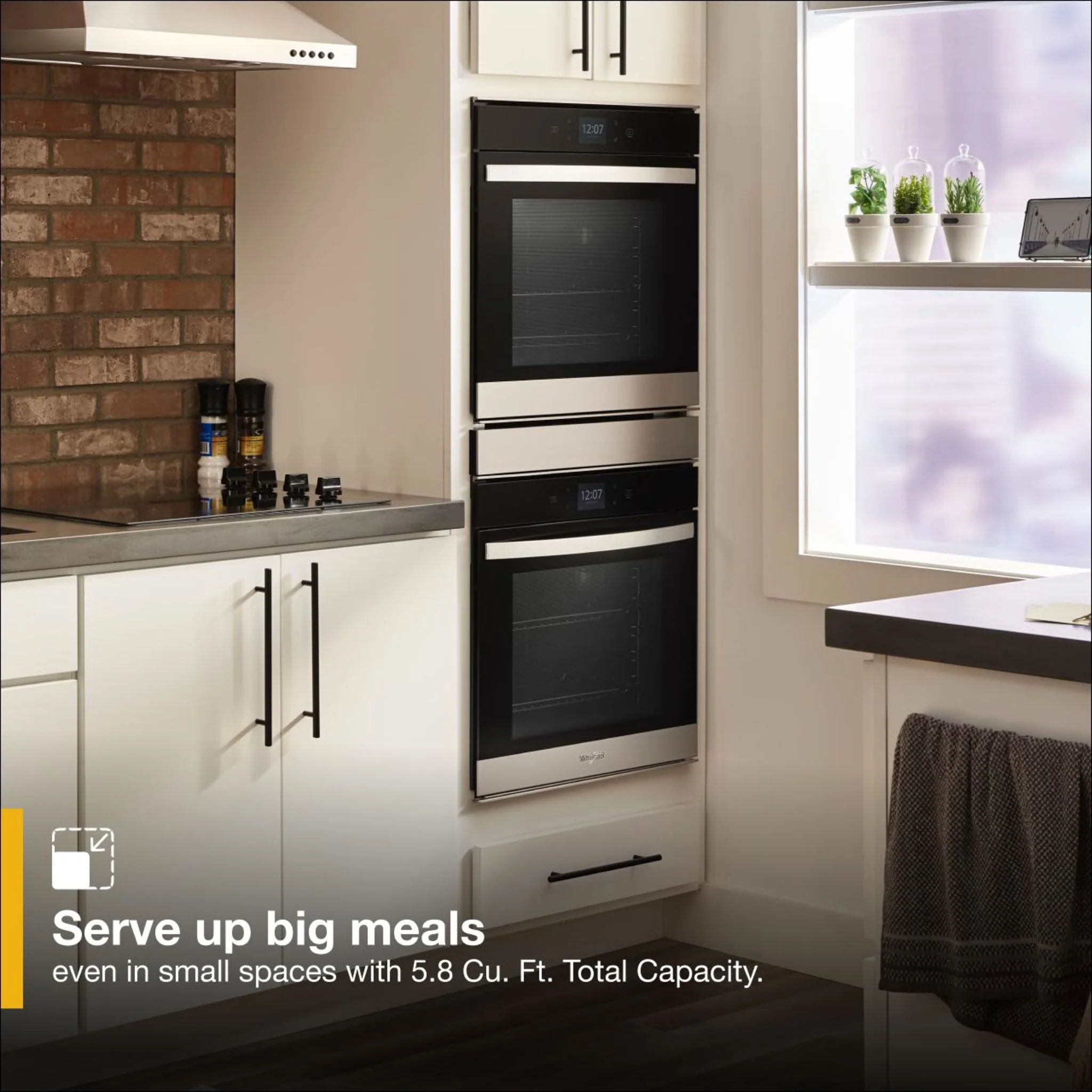 Whirlpool 5.8 Cu. Ft. 24 Inch Double Wall Oven with Convection -Fingerprint Resistant Stainless Steel (WOD52ES4MZ) - Image 4