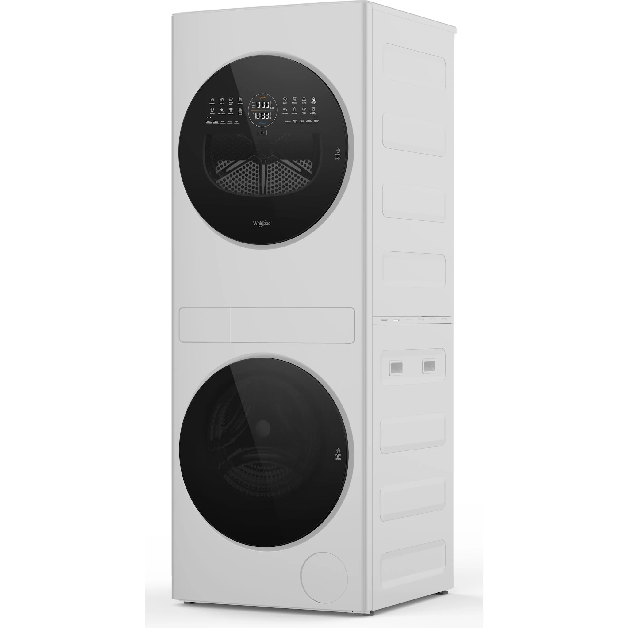 Whirlpool 24-in Compact ENERGY STAR® Certified Ventless Heat Pump Laundry Tower with 3.2-cu. ft. I.E.C. Washer and Electric 4.3-cu ft Dryer - White (YWFH5424SW) - Image 3