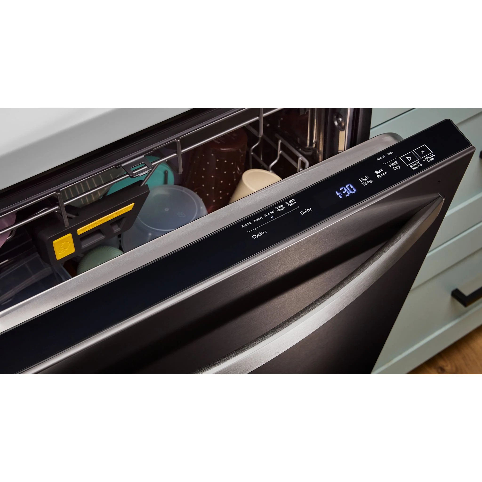 Whirlpool 24-Inch Dishwasher with Total Coverage Wash Action and Auto Open Air Dry in Fingerprint Resistant Black Stainless - Print Resist Blk Stnlss (WDTS8024SV) - Image 12