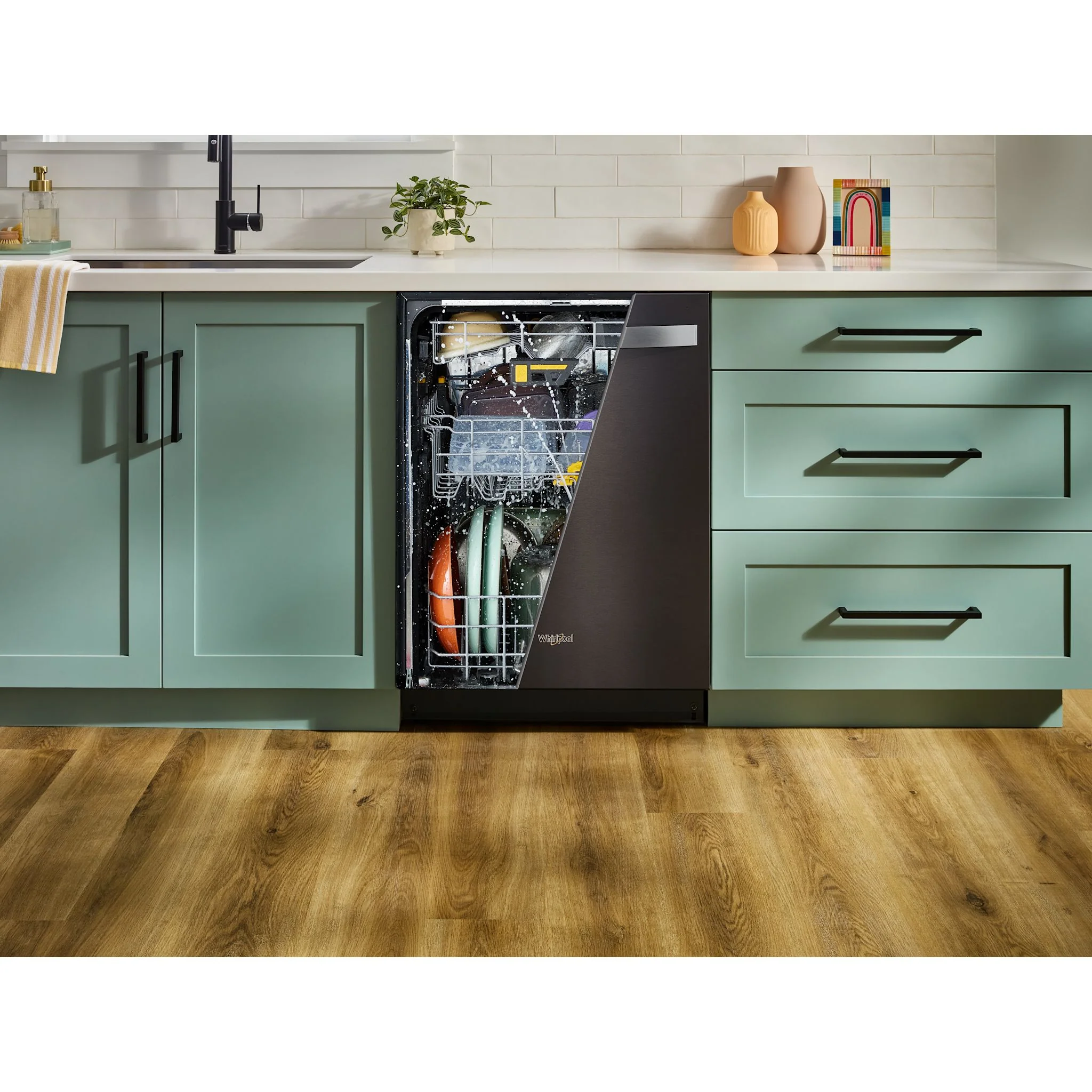 Whirlpool 24-Inch Dishwasher with Total Coverage Wash Action and Auto Open Air Dry in Fingerprint Resistant Black Stainless - Print Resist Blk Stnlss (WDTS8024SV) - Image 8