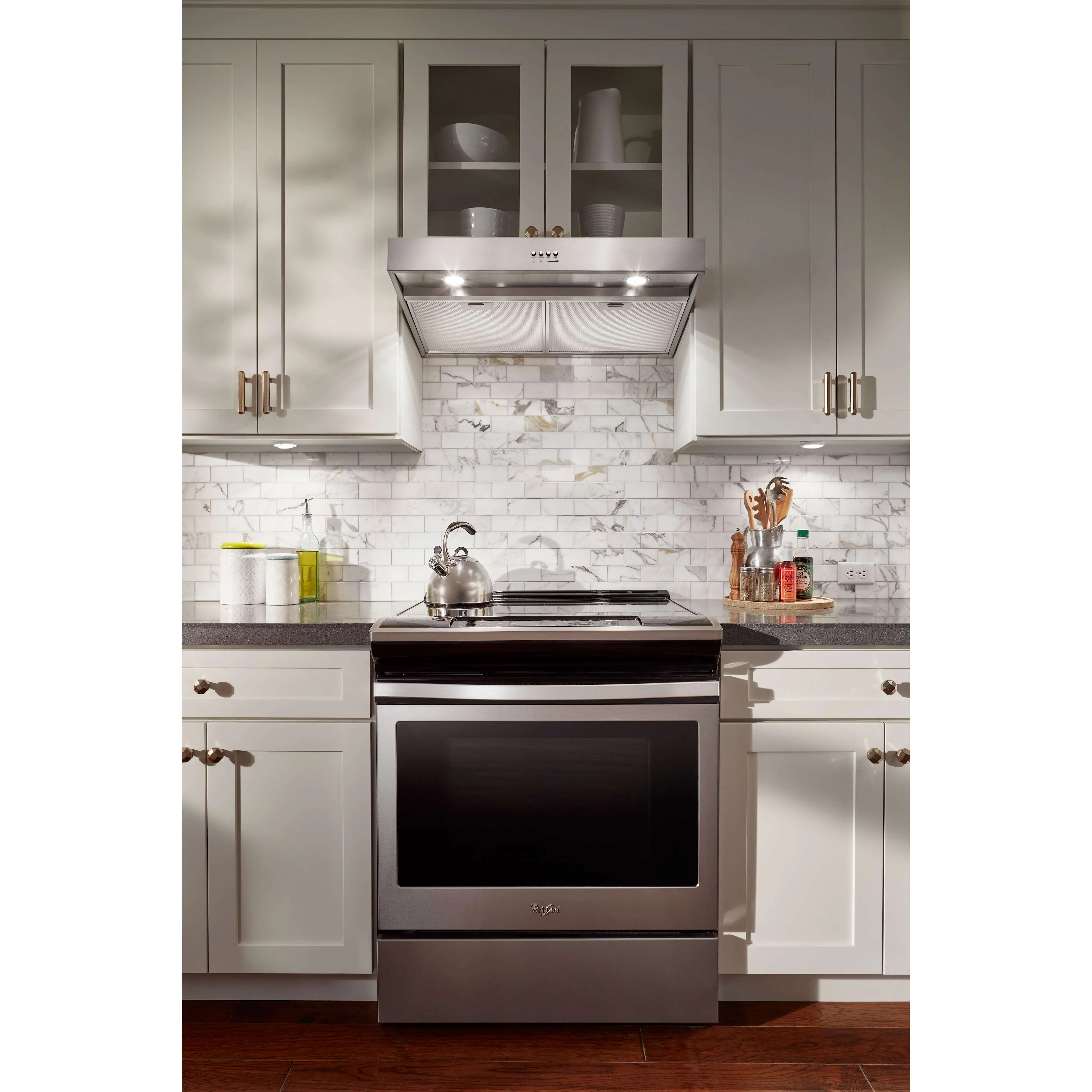 Whirlpool 24" Range Hood with Dishwasher-Safe Full-Width Grease Filters -Stainless Steel (WVU37UC4FS) - Image 5