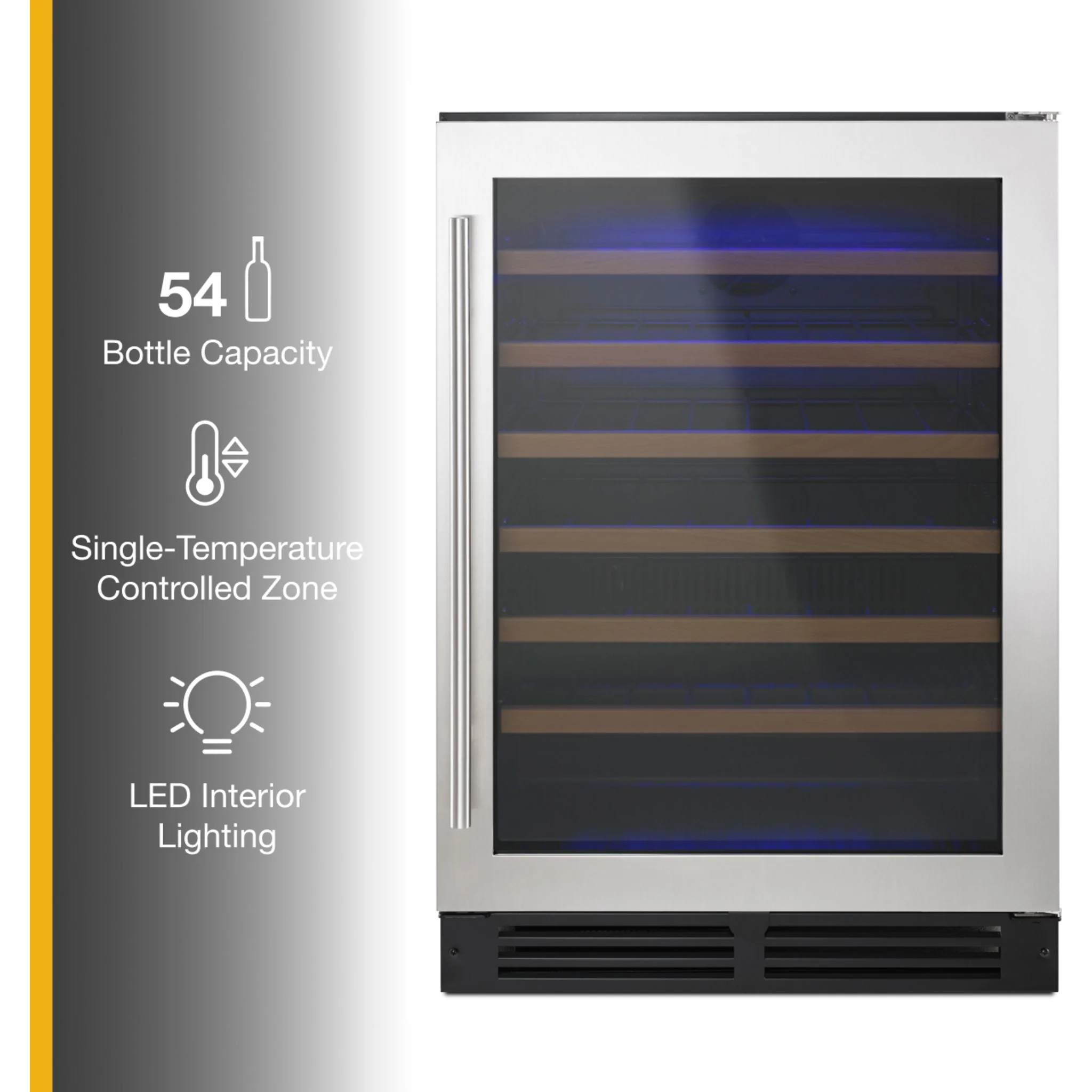 Whirlpool 24" Undercounter Wine Center with Custom Temperature Control -Stainless Steel (WUW35X24DS) - Image 5
