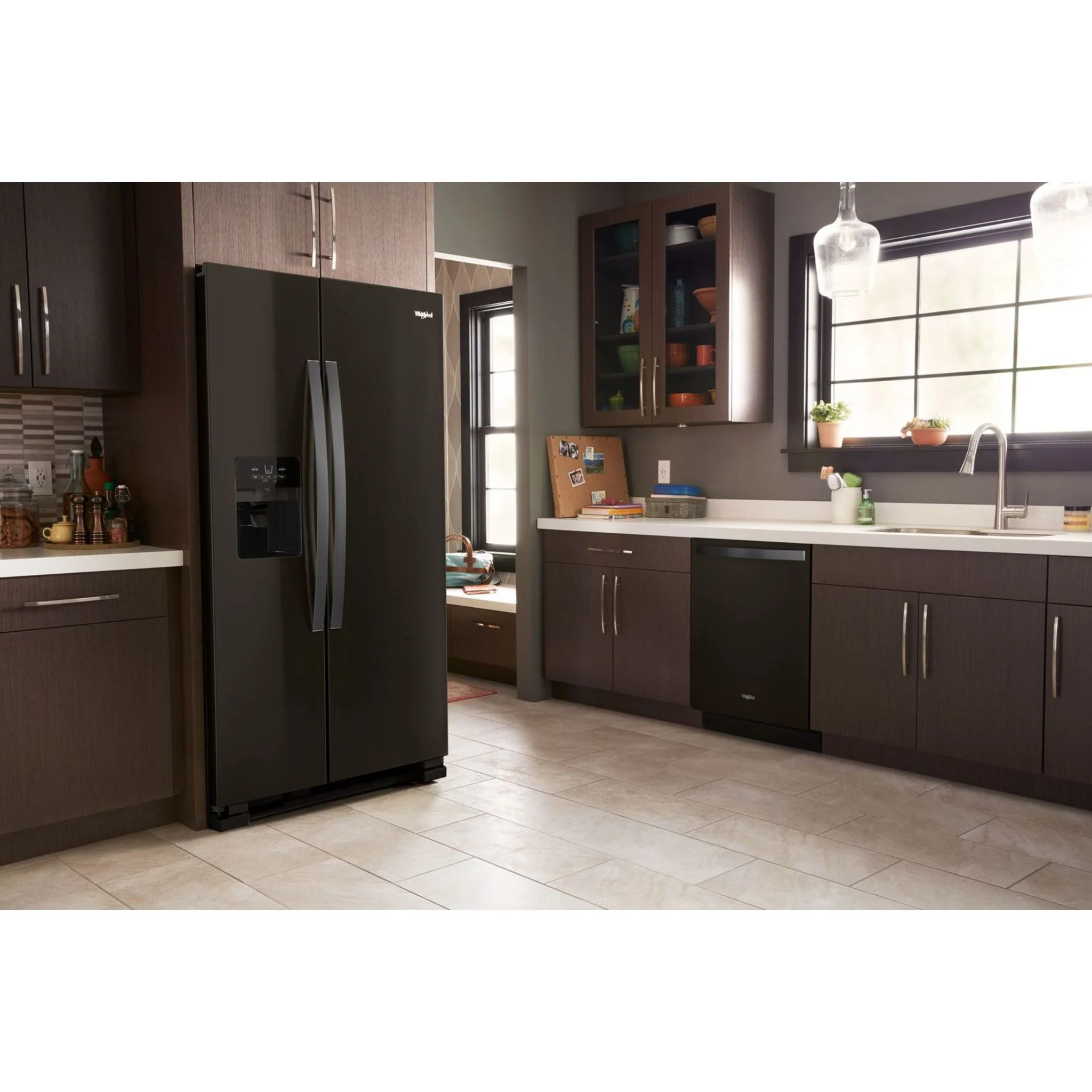 Whirlpool 36-inch Wide Side-by-Side Refrigerator - 25 cu. ft. -Black Stainless (WRS555SIHV) - Image 15
