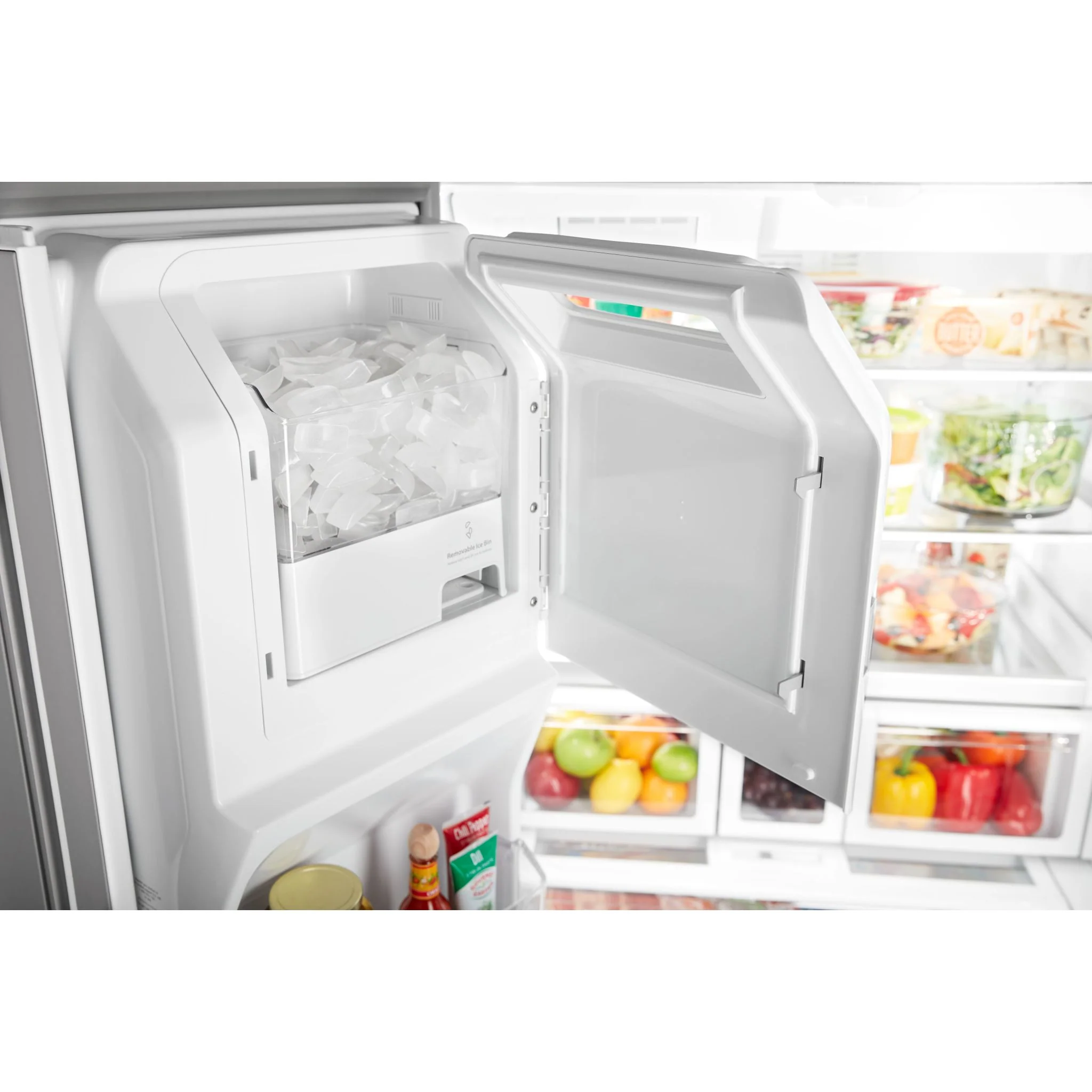 Whirlpool 36" Wide French Door Refrigerator - 27 cu. ft. - Fingerprint Resistant Stainless Steel (WRF757SDHZ) - Image 8