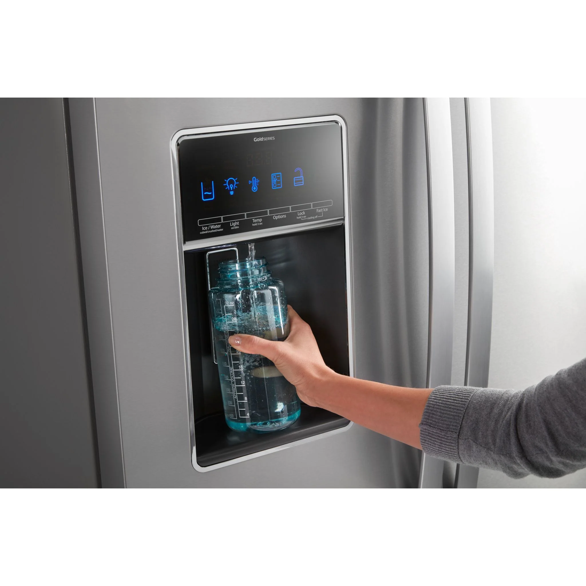 Whirlpool 36" Wide French Door Refrigerator - 27 cu. ft. - Fingerprint Resistant Stainless Steel (WRF767SDHZ) - Image 9
