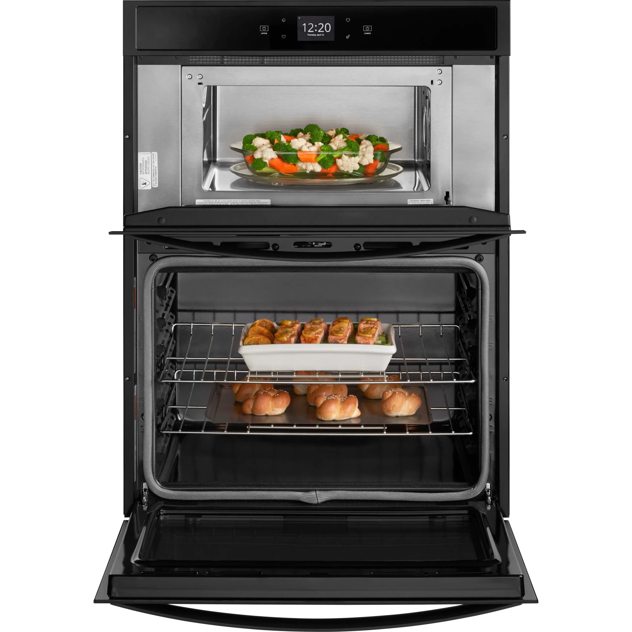 Whirlpool 5.7 cu. ft. Smart Combination Wall Oven with Touchscreen (WOC54EC7HB) - Image 4