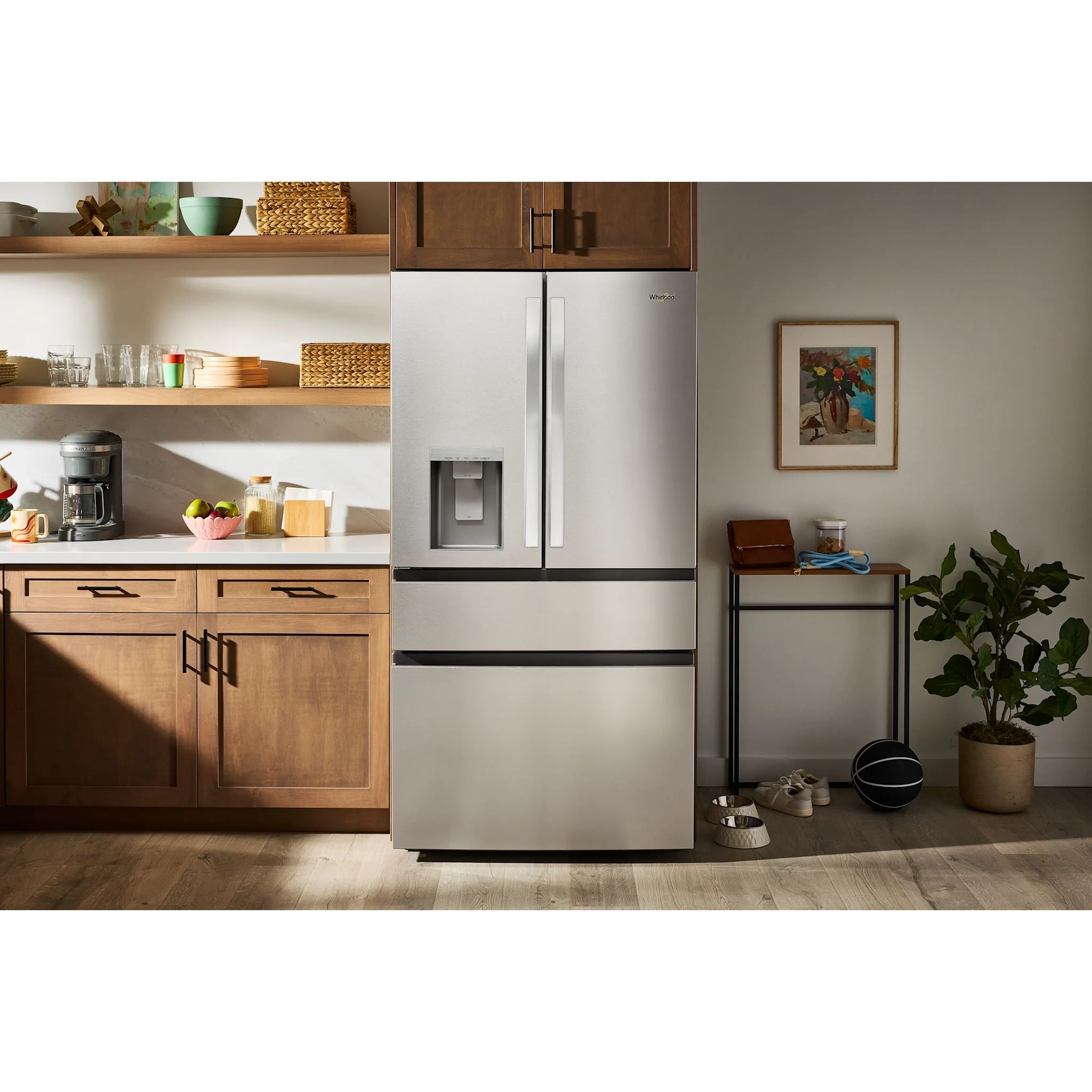Whirlpool 29 Cu. Ft. Family-Sized Capacity French door refrigerator with Flexible Temperature Drawer - Fingerprint-Resistant Stainless Finish (WRMF3636SZ) - Image 10