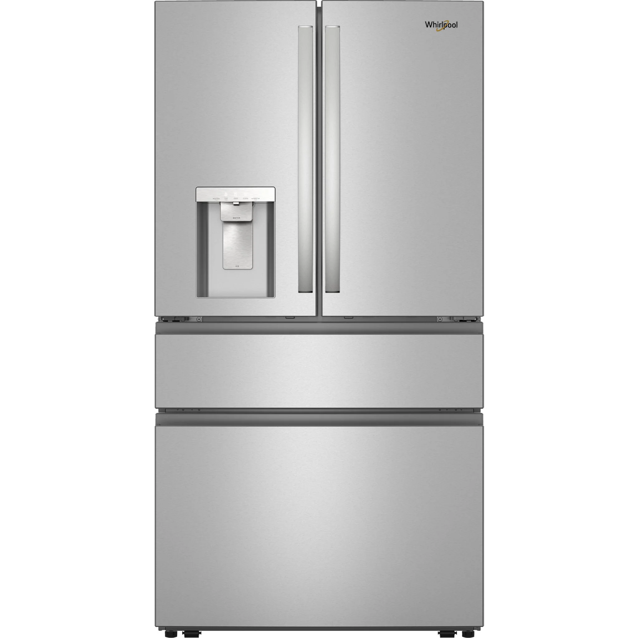 Whirlpool 29 Cu. Ft. Family-Sized Capacity French door refrigerator with Flexible Temperature Drawer - Fingerprint-Resistant Stainless Finish (WRMF3636SZ) - Image 2