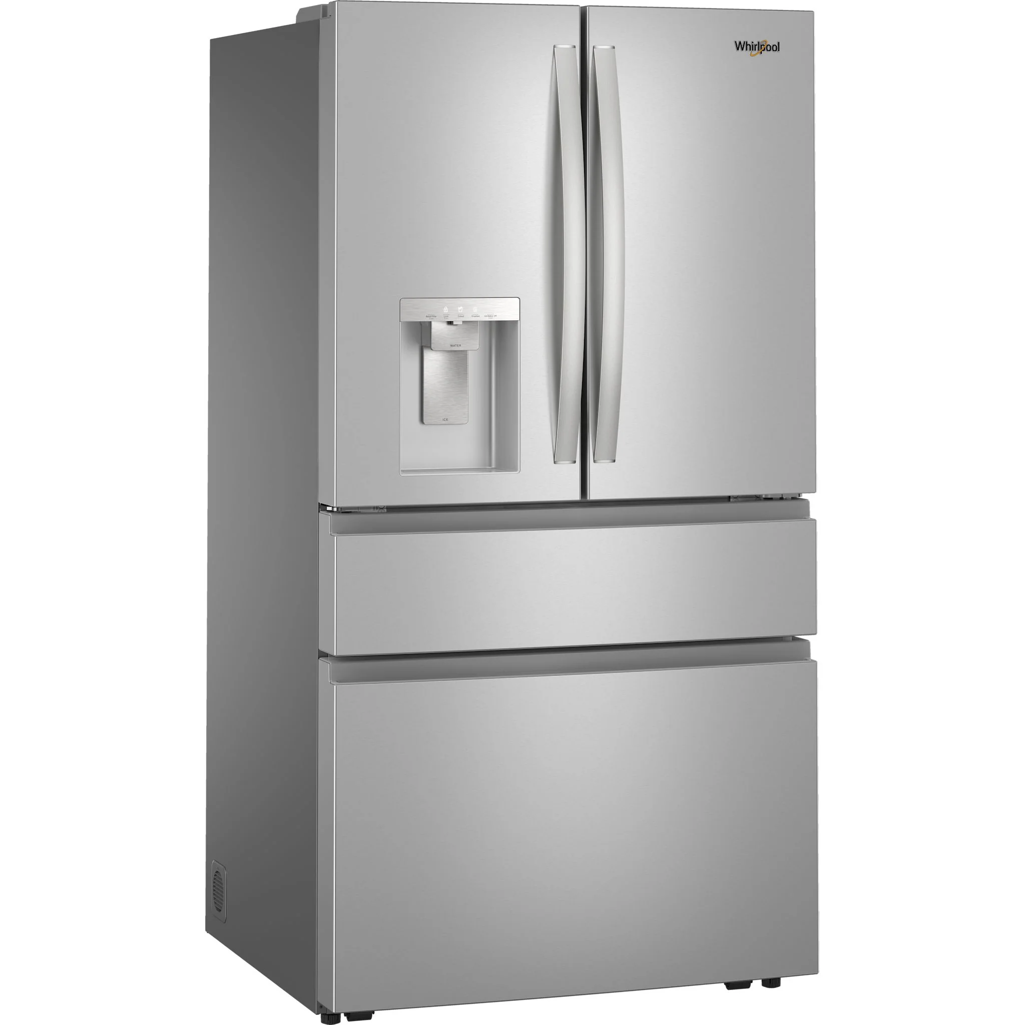 Whirlpool 29 Cu. Ft. Family-Sized Capacity French door refrigerator with Flexible Temperature Drawer - Fingerprint-Resistant Stainless Finish (WRMF3636SZ) - Image 3