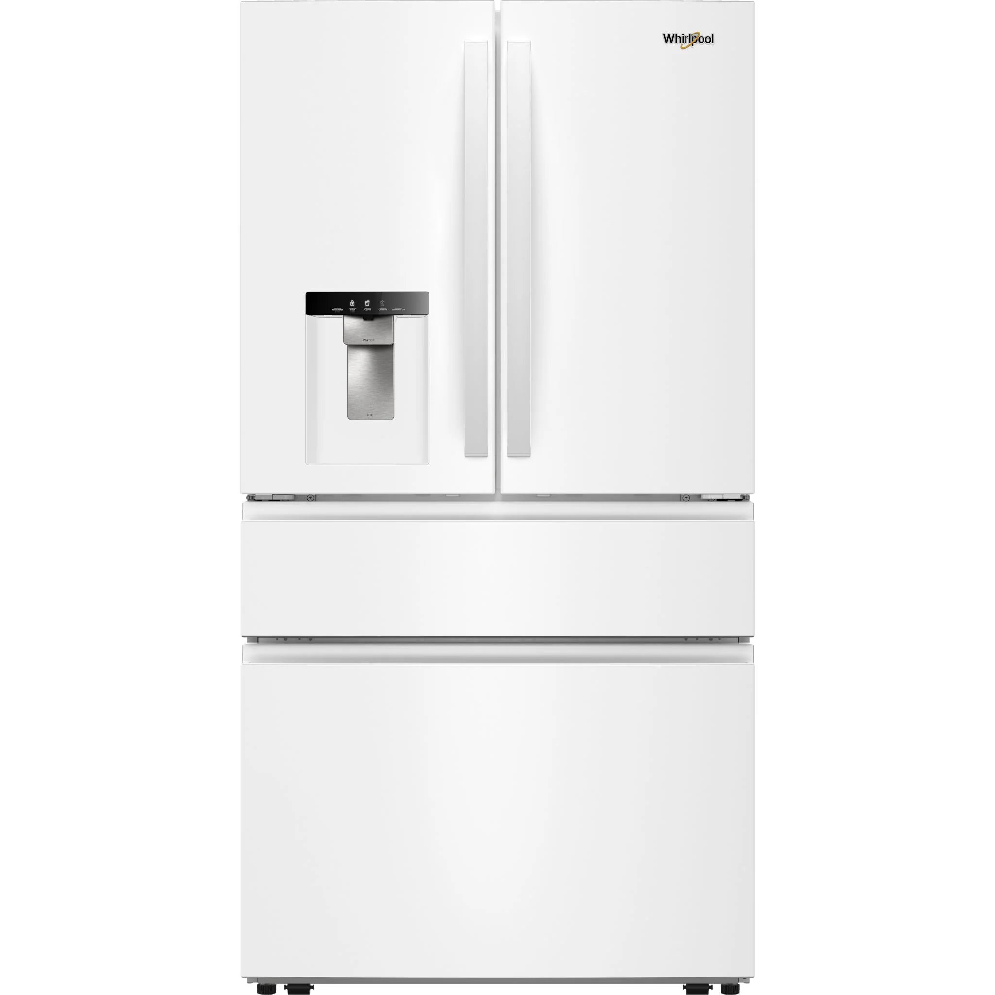 Whirlpool 29 Cu. Ft. Family-Sized Capacity French door refrigerator with Flexible Temperature Drawer - White (WRMF3636SW) - Image 3