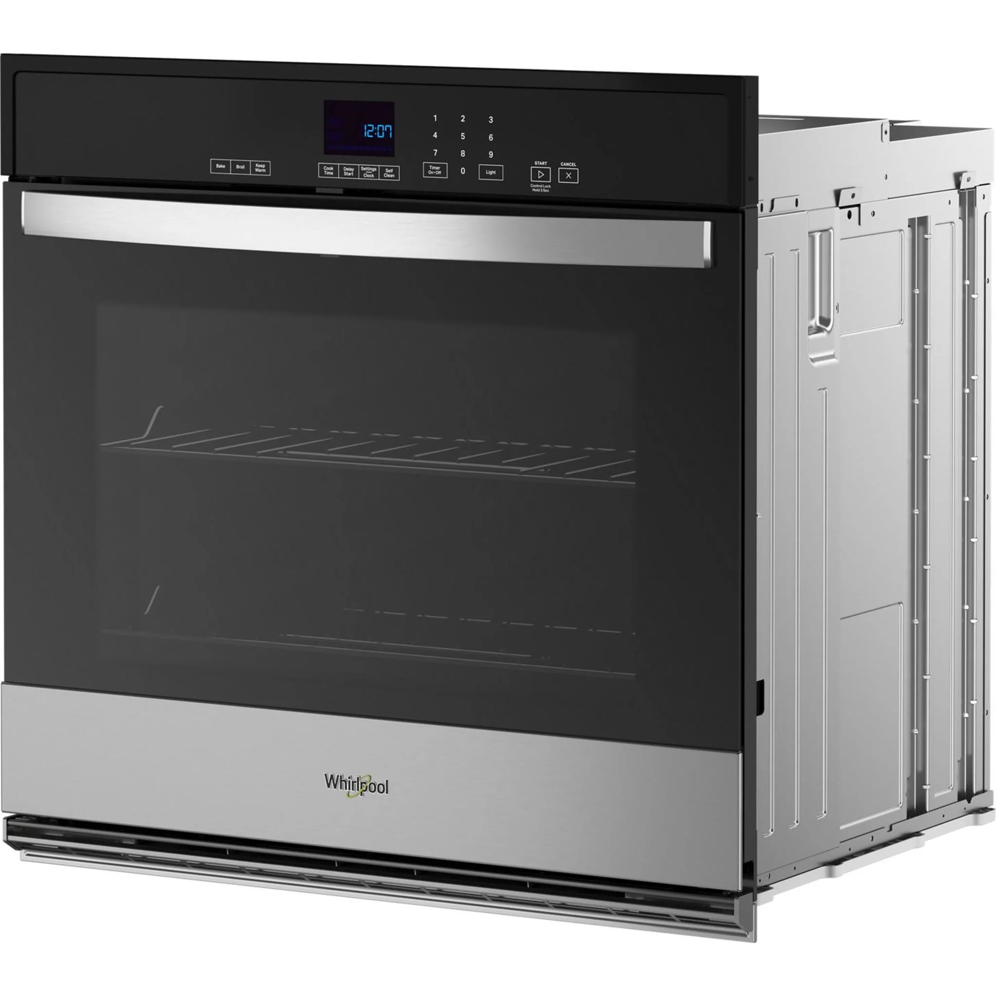 Whirlpool 5.0 Cu. Ft. Single Self-Cleaning Wall Oven -Stainless Steel (WOES3030LS) - Image 6