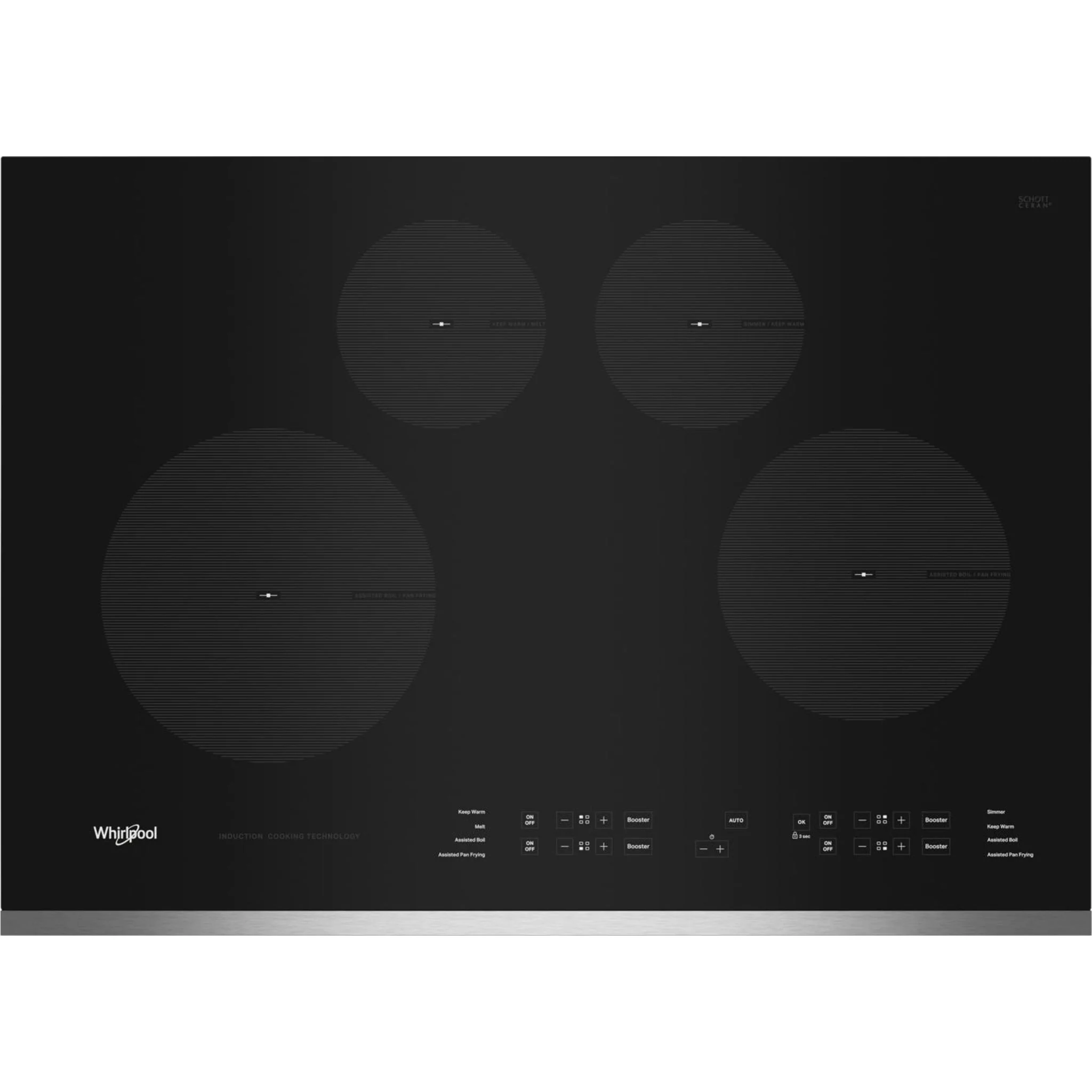 Whirlpool 30-Inch Induction Cooktop -Stainless Steel (WCI55US0JS) - Image 7