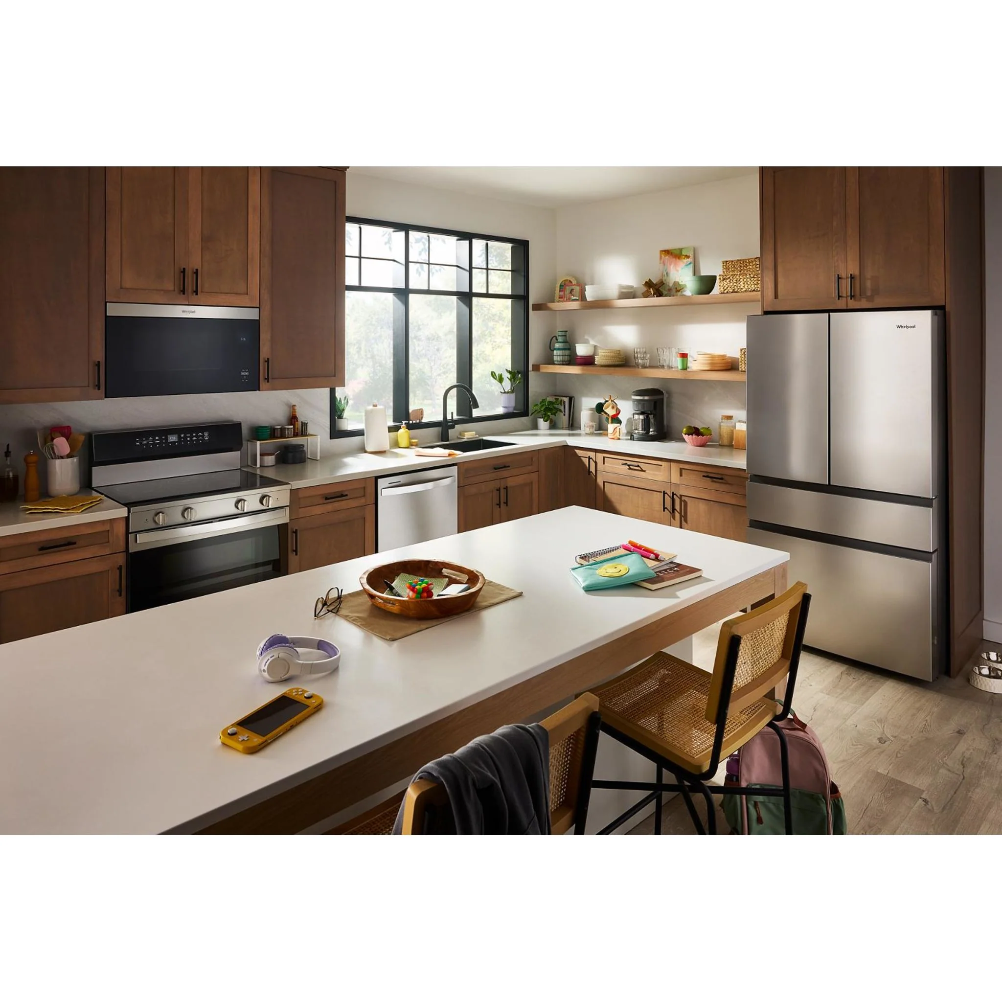 Whirlpool 30 Cu. Ft. Family-Sized Capacity French door refrigerator with Flexible Tempearture Drawer - Fingerprint-Resistant Stainless Finish (WRMF3336SZ) - Image 14