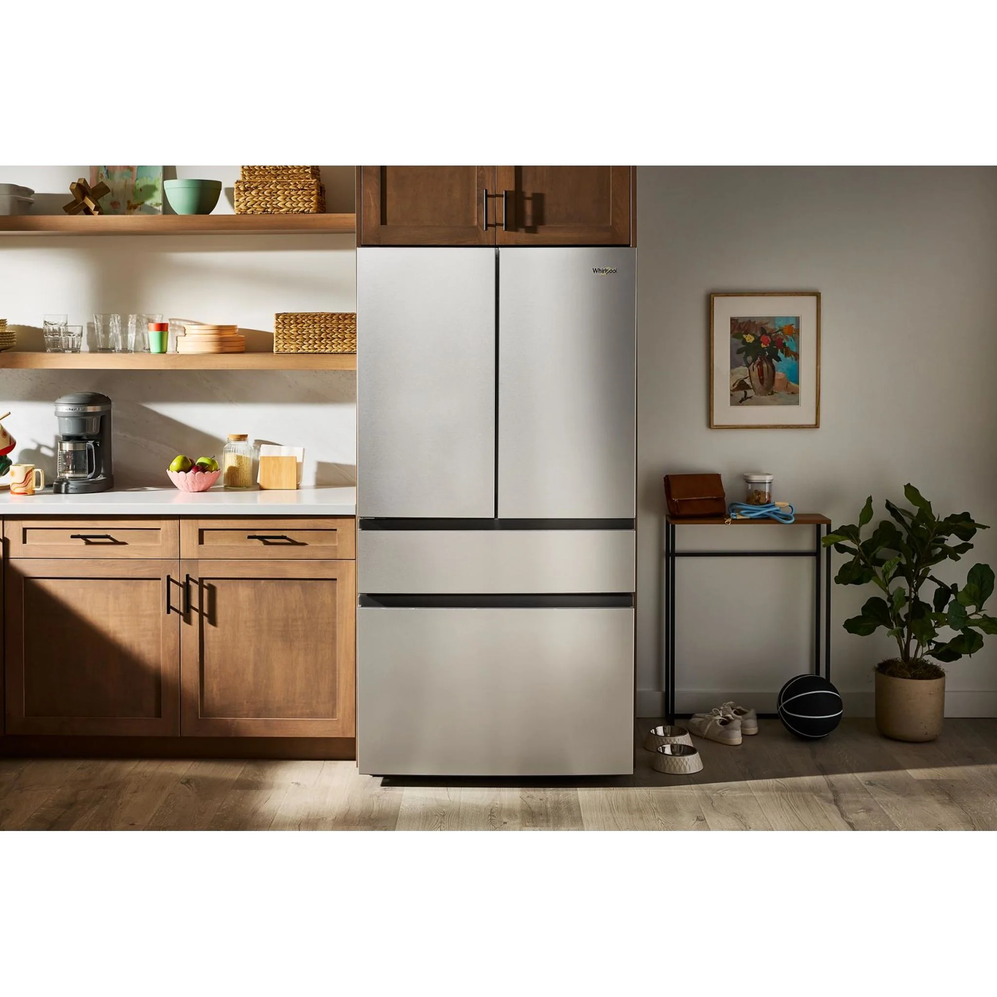 Whirlpool 30 Cu. Ft. Family-Sized Capacity French door refrigerator with Flexible Tempearture Drawer - Fingerprint-Resistant Stainless Finish (WRMF3336SZ) - Image 7