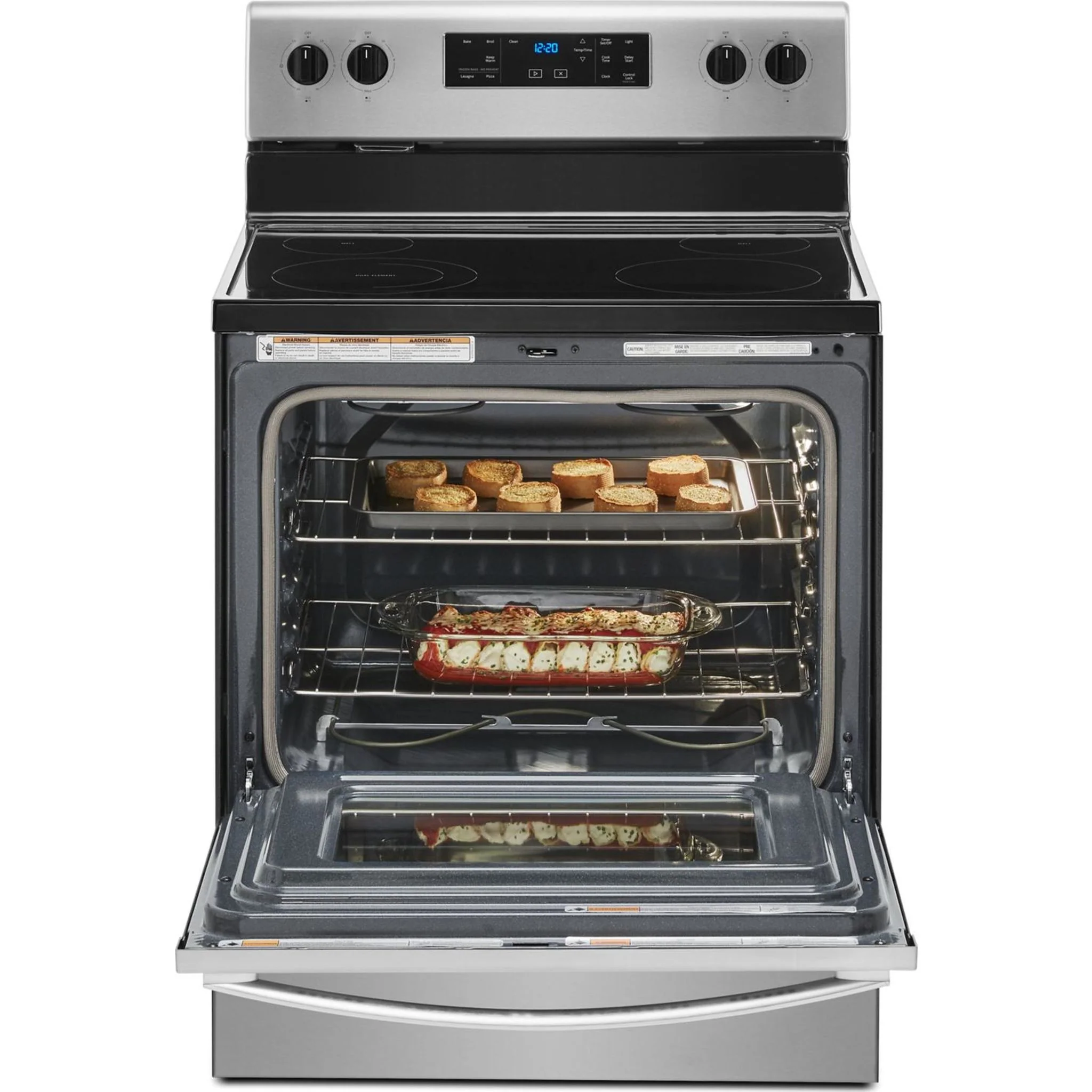 Whirlpool 5.3 cu. ft. electric range with Frozen Bakeâ„¢ technology -Stainless Steel (YWFE515S0JS) - Image 19