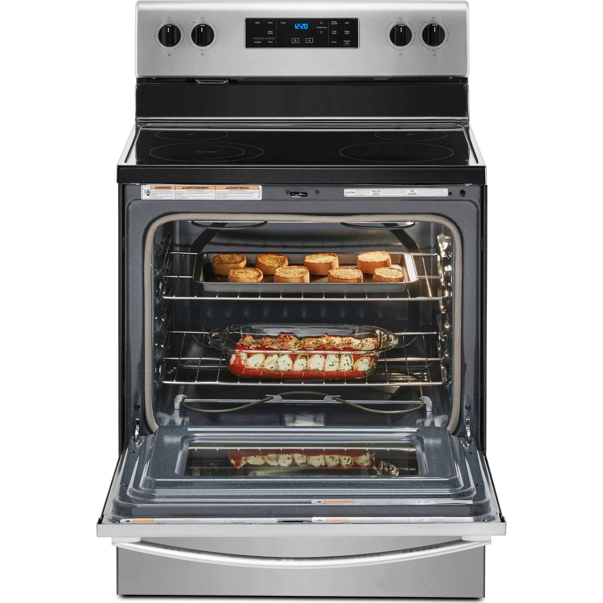 Whirlpool 5.3 cu. ft. electric range with Frozen Bakeâ„¢ technology -Stainless Steel (YWFE515S0JS) - Image 7