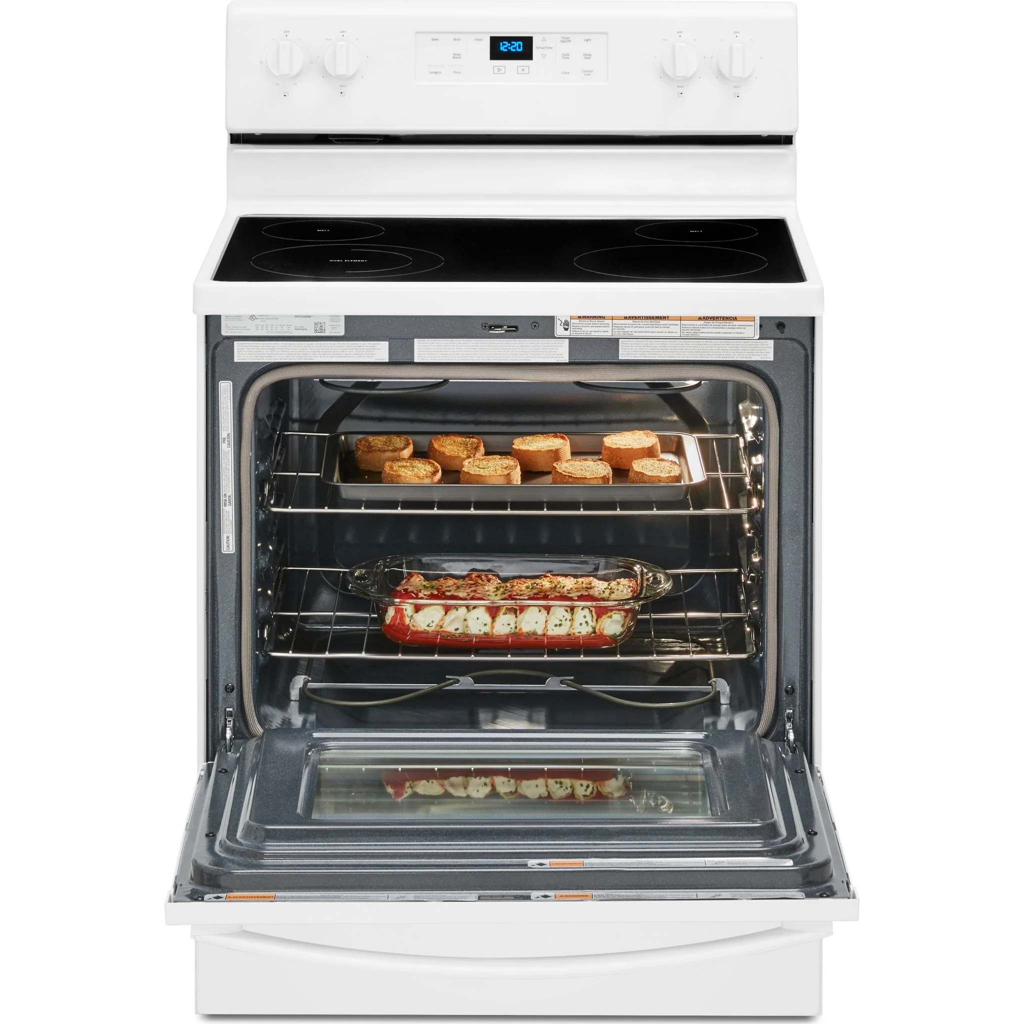 Whirlpool 5.3 cu. ft. electric range with Frozen Bake technology (YWFE515S0JW) - Image 11