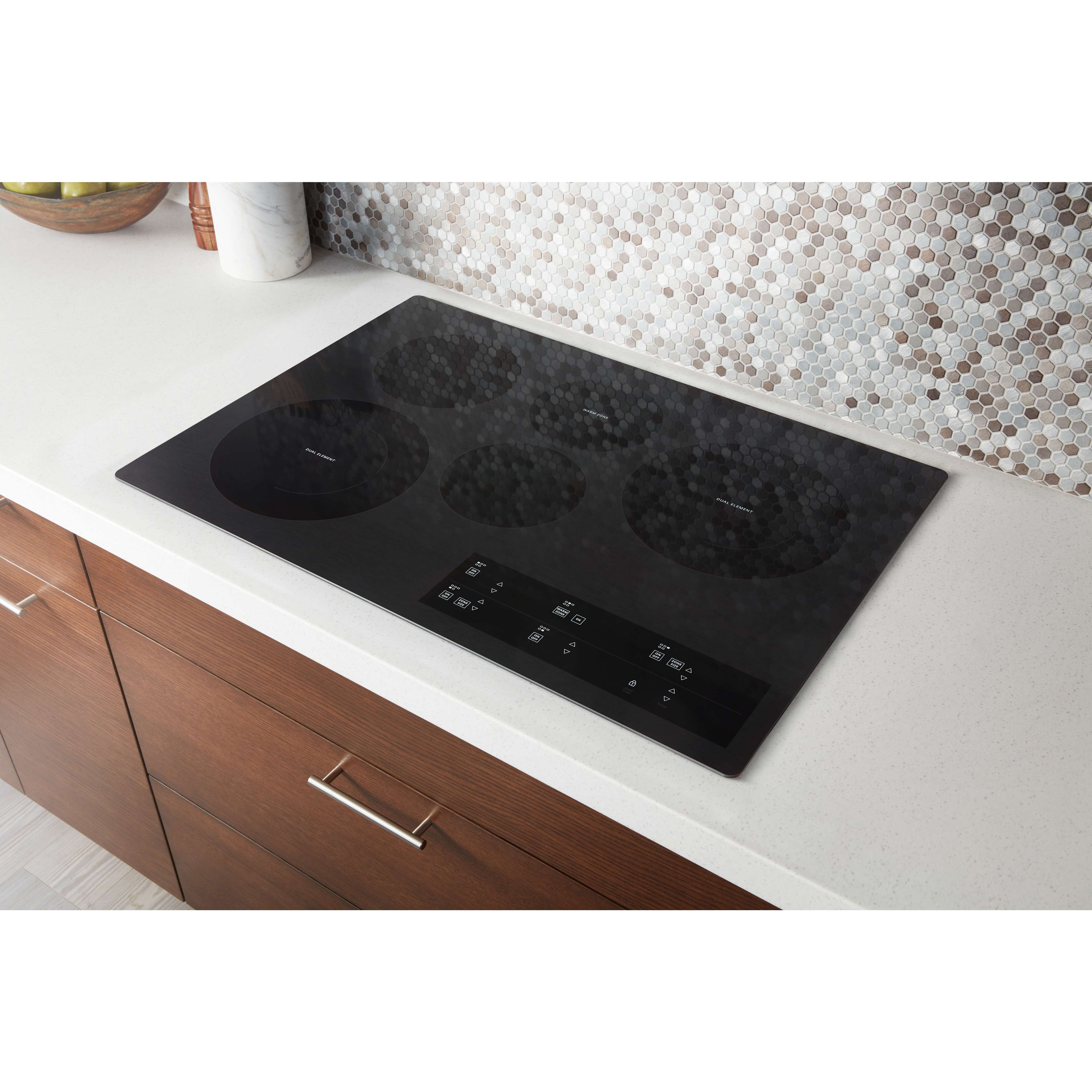 Whirlpool 30-inch Electric Ceramic Glass Cooktop with Two Dual Radiant Elements -Black (WCE97US0KB) - Image 5