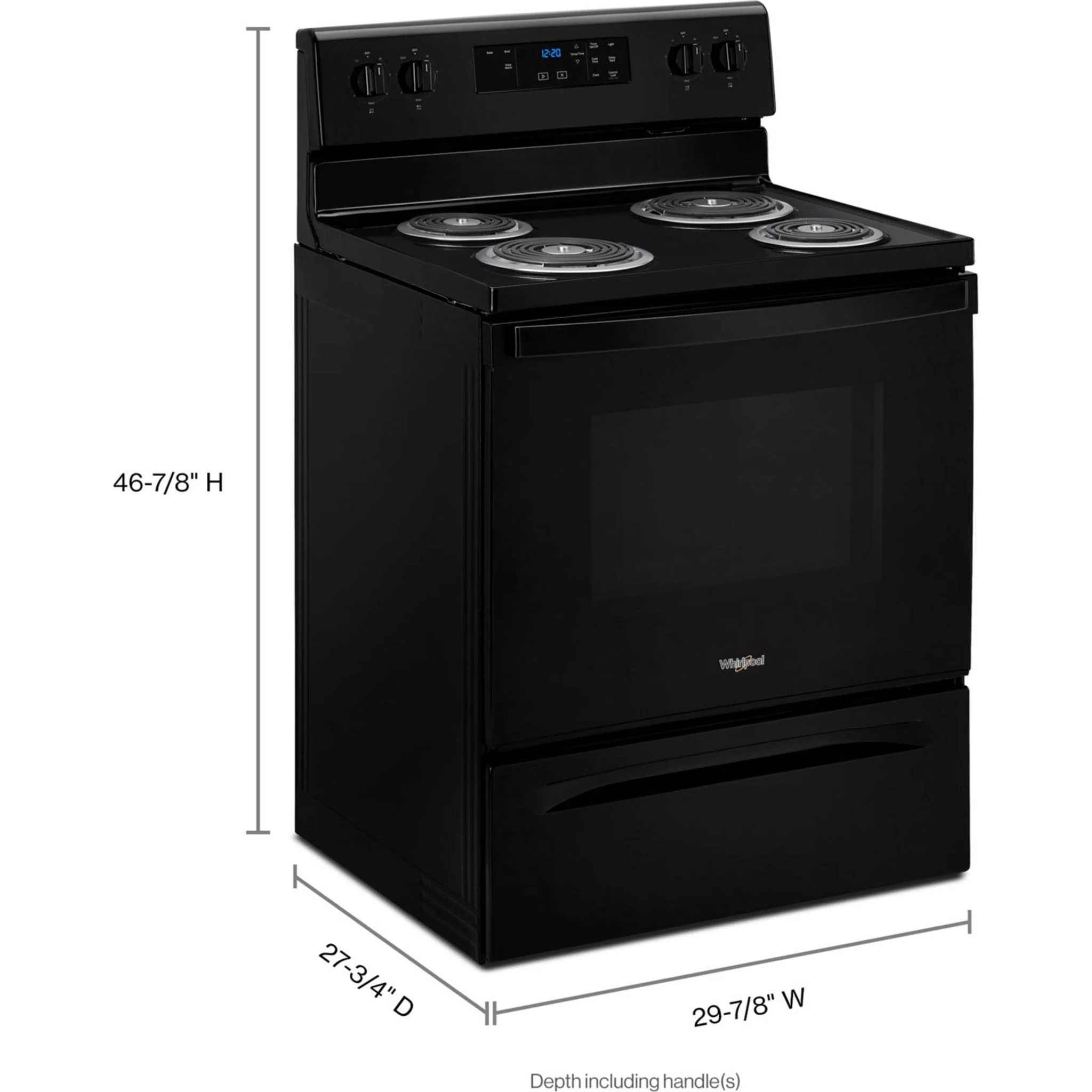 Whirlpool 4.8 cu. ft. electric range with Keep Warm setting -Black (YWFC150M0JB) - Image 17