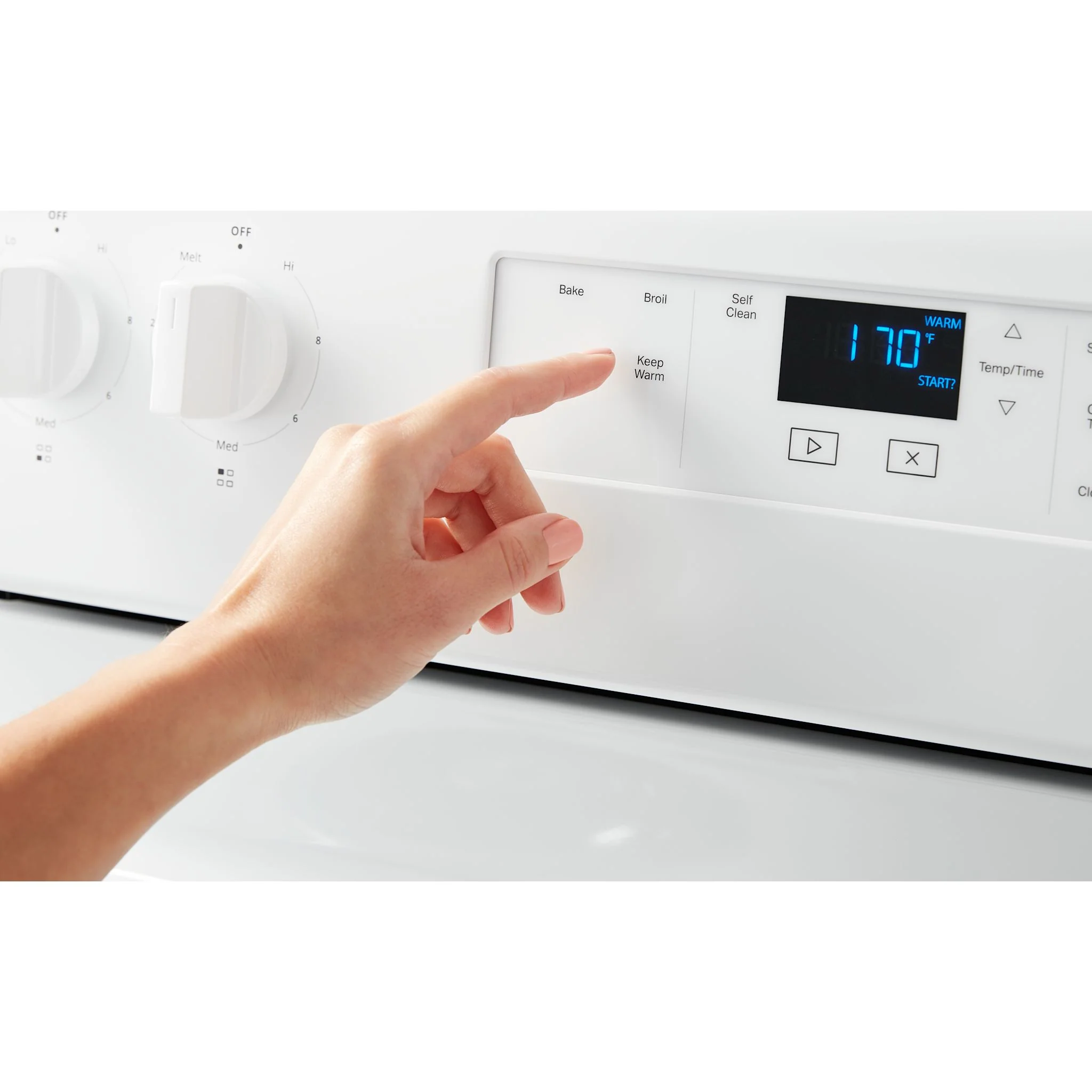 Whirlpool 4.8 cu. ft. electric range with Keep Warm setting -White (YWFC315S0JW) - Image 8