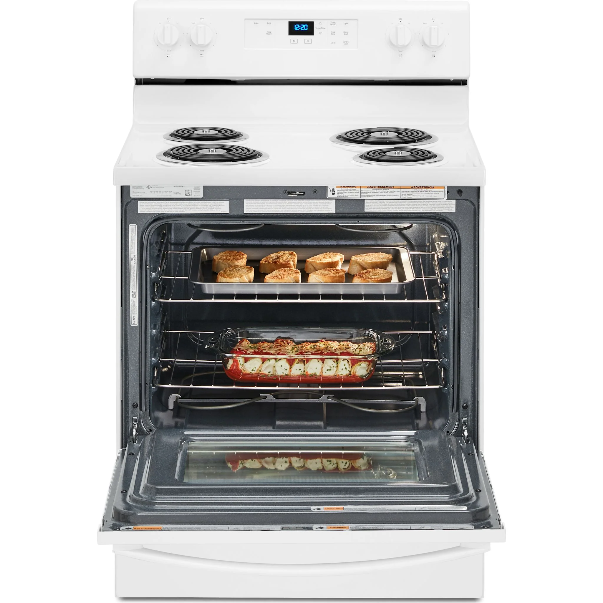 Whirlpool 4.8 cu. ft. electric range with Keep Warm setting -White (YWFC150M0JW) - Image 5