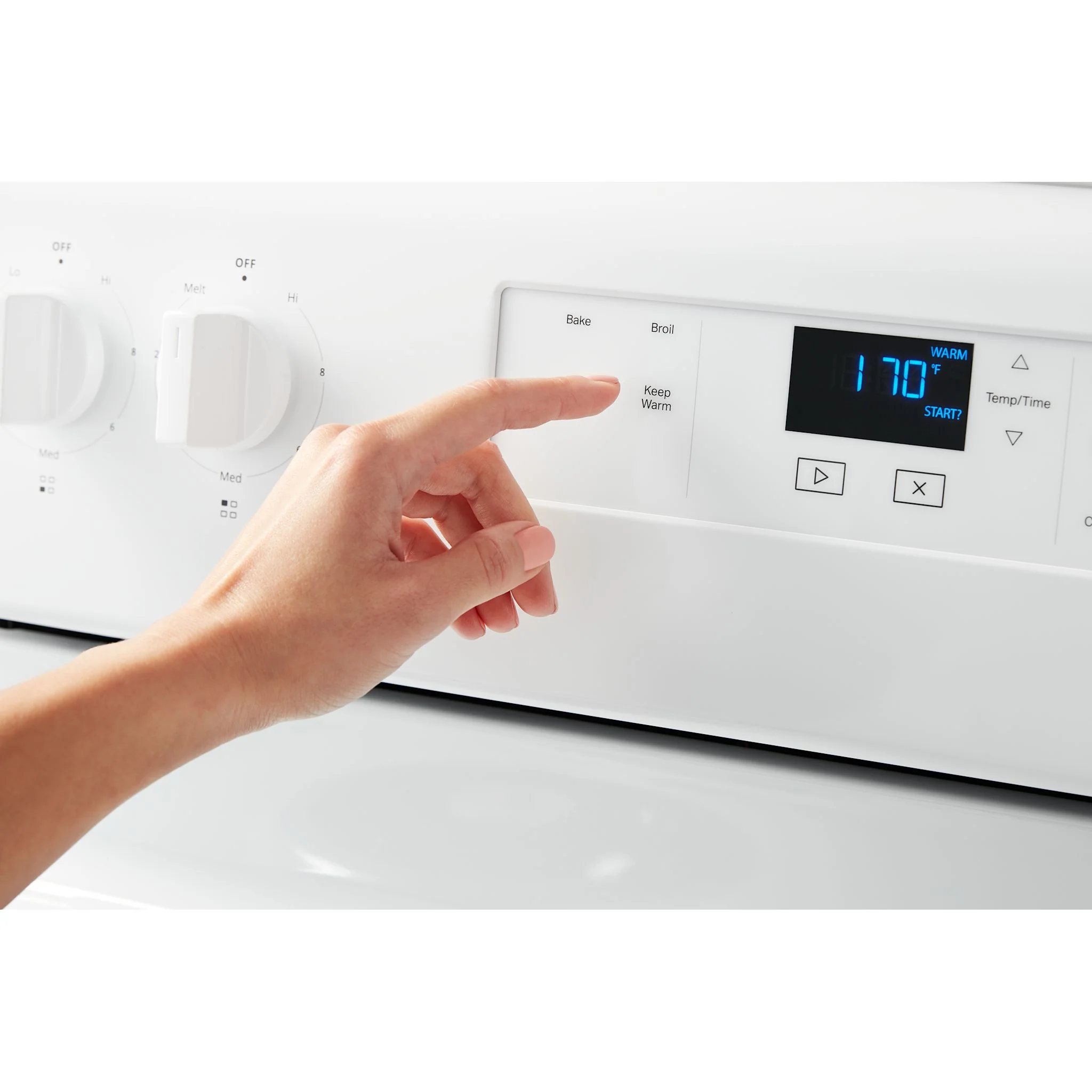 Whirlpool 4.8 cu. ft. electric range with Keep Warm setting -White (YWFC150M0JW) - Image 8