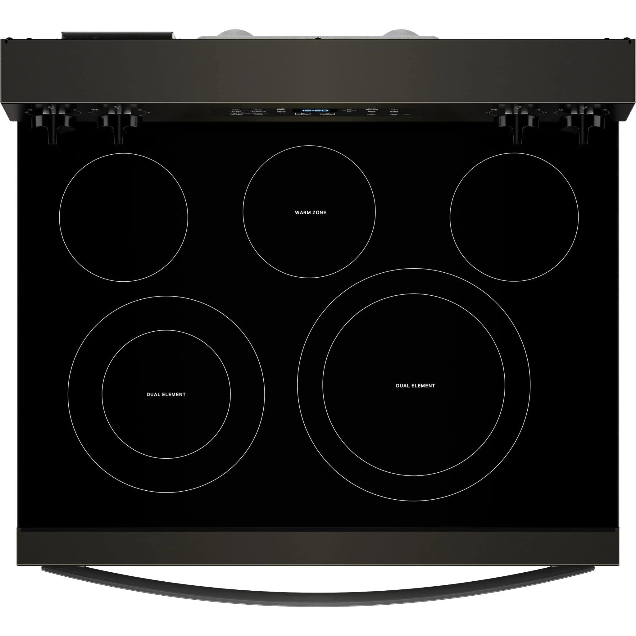 Whirlpool 30-inch Energy Star Electric Range with Air Cooking Technology, No Preheat Air Fry and Air Baking and Self Clean -Black Stainless Steel (YWFES5030RV) - Image 5