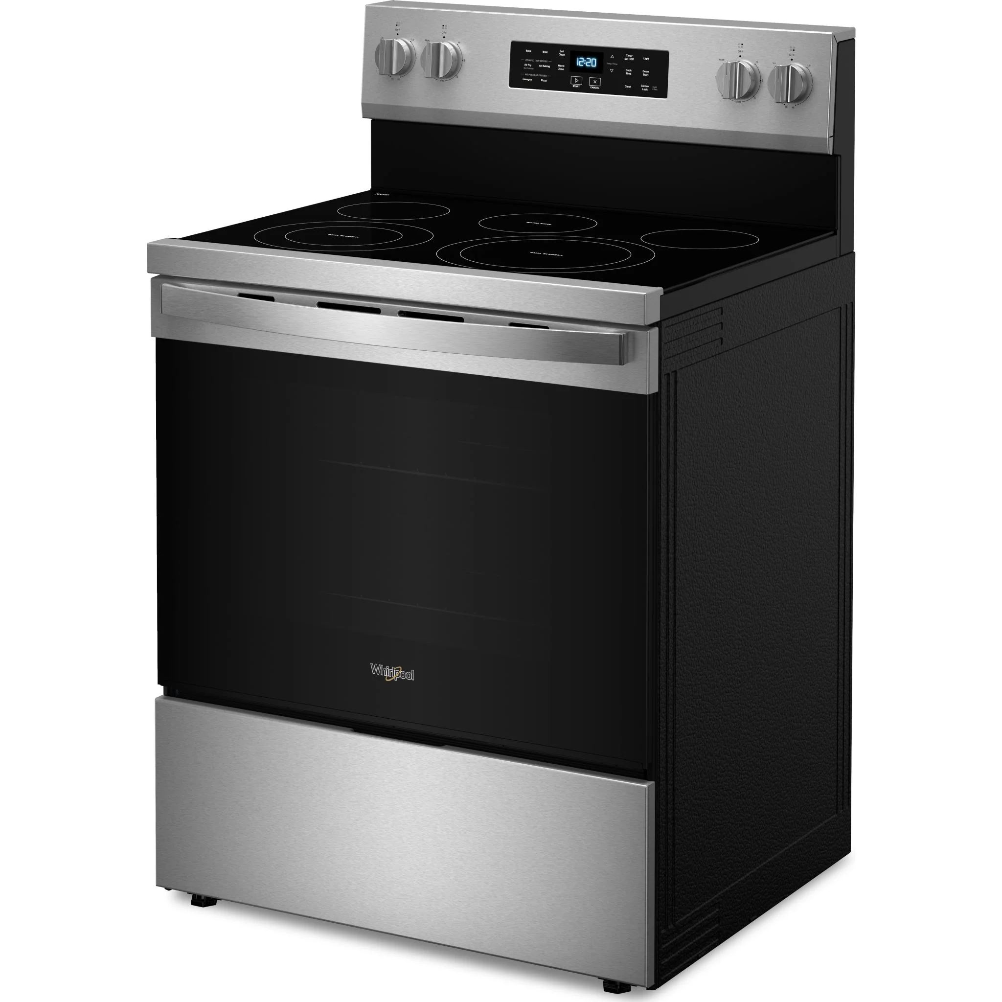 Whirlpool 30-inch Energy Star Electric Range with Air Cooking Technology, No Preheat Air Fry and Air Baking and Self Clean -Fingerprint Resistant Stainless Steel (YWFES5030RZ) - Image 3
