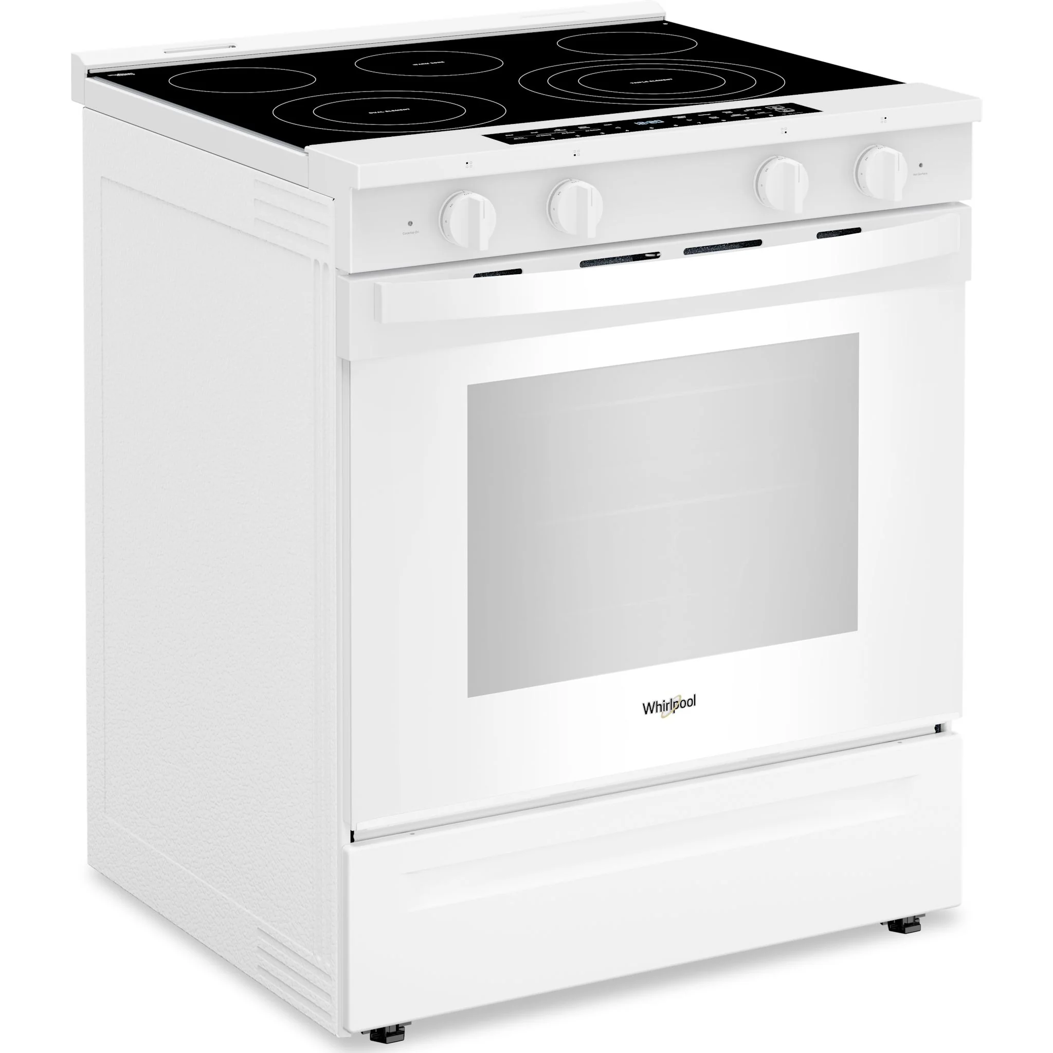 Whirlpool 30-inch Smart Slide in Electric Range with Air Cooking Technology, No Preheat Air Fry, WipeCleanCoating, Steam/Self Clean and High Speed Preheat -White (YWSES7530RW) - Image 4