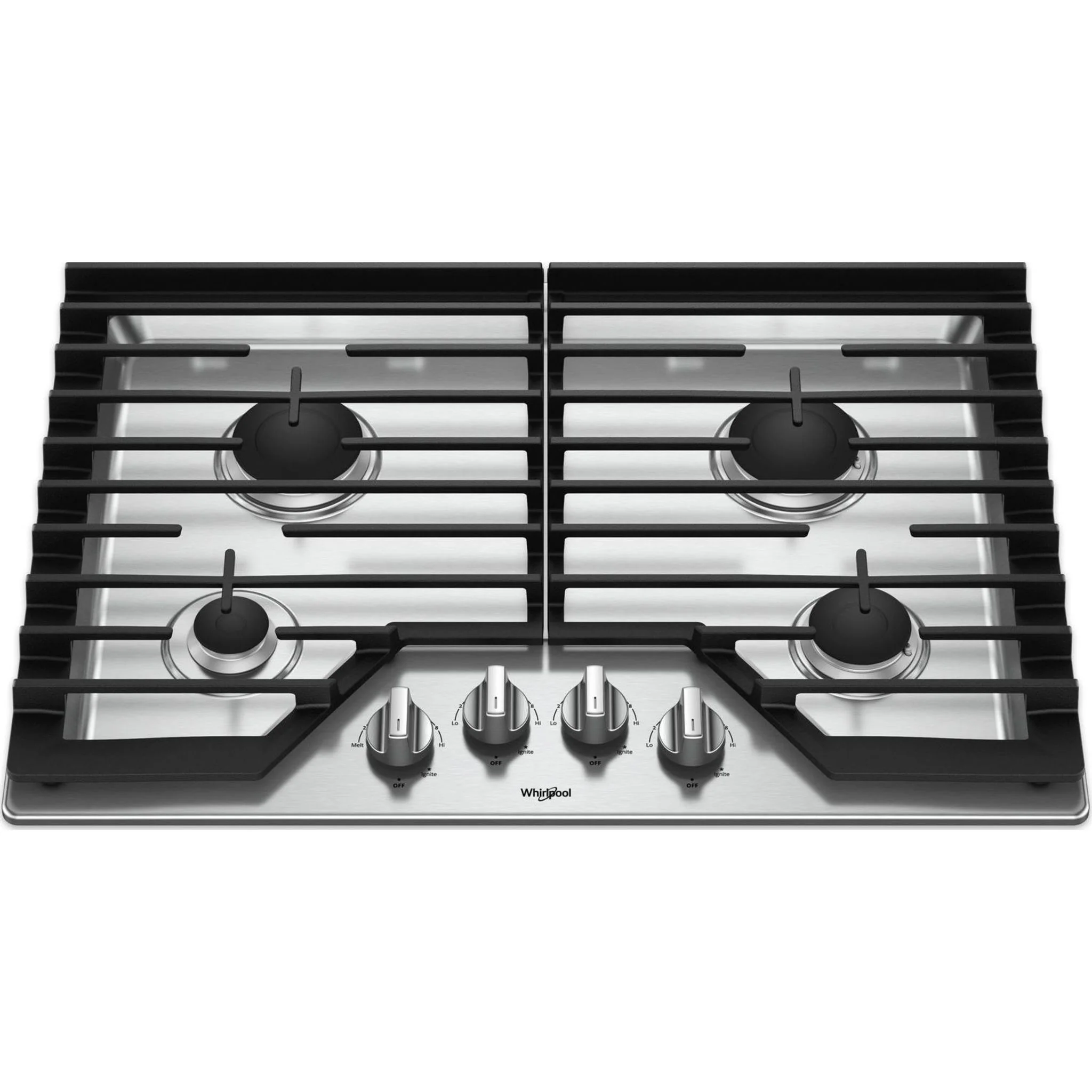 Whirlpool 30" Gas Cooktop with EZ-2-Lift Hinged Cast-Iron Grates (WCG55US0HS) - Image 10