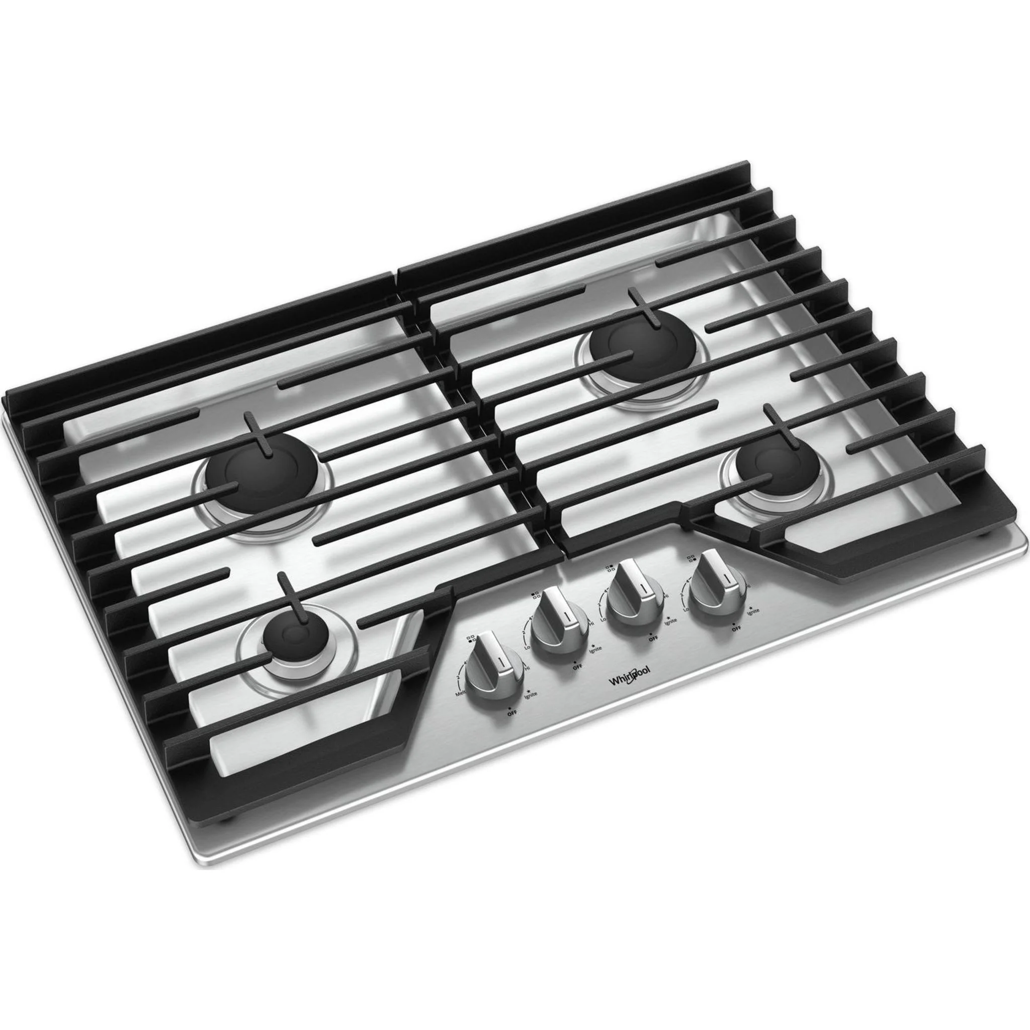 Whirlpool 30" Gas Cooktop with EZ-2-Lift Hinged Cast-Iron Grates (WCG55US0HS) - Image 16