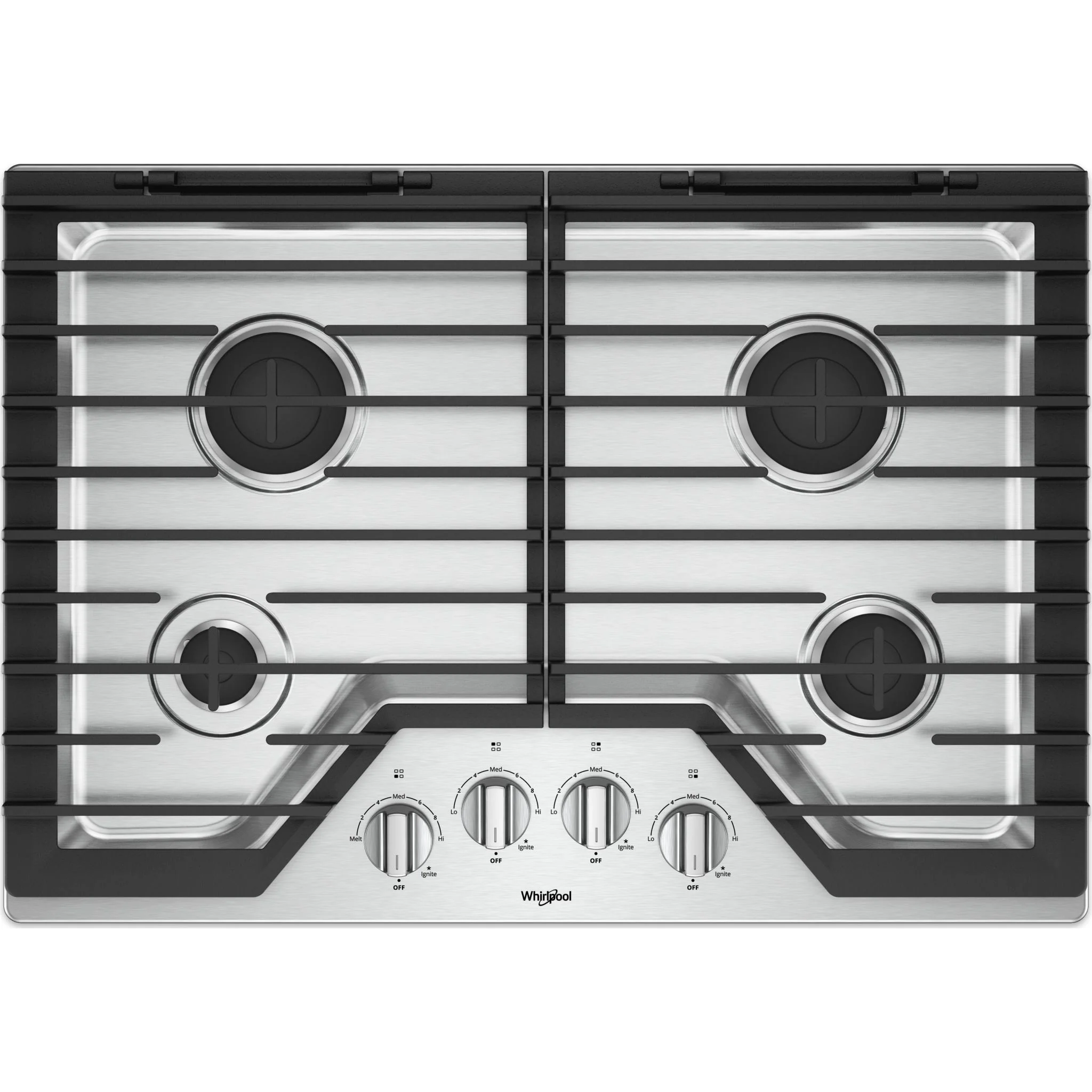 Whirlpool 30" Gas Cooktop with EZ-2-Lift Hinged Cast-Iron Grates (WCG55US0HS) - Image 17