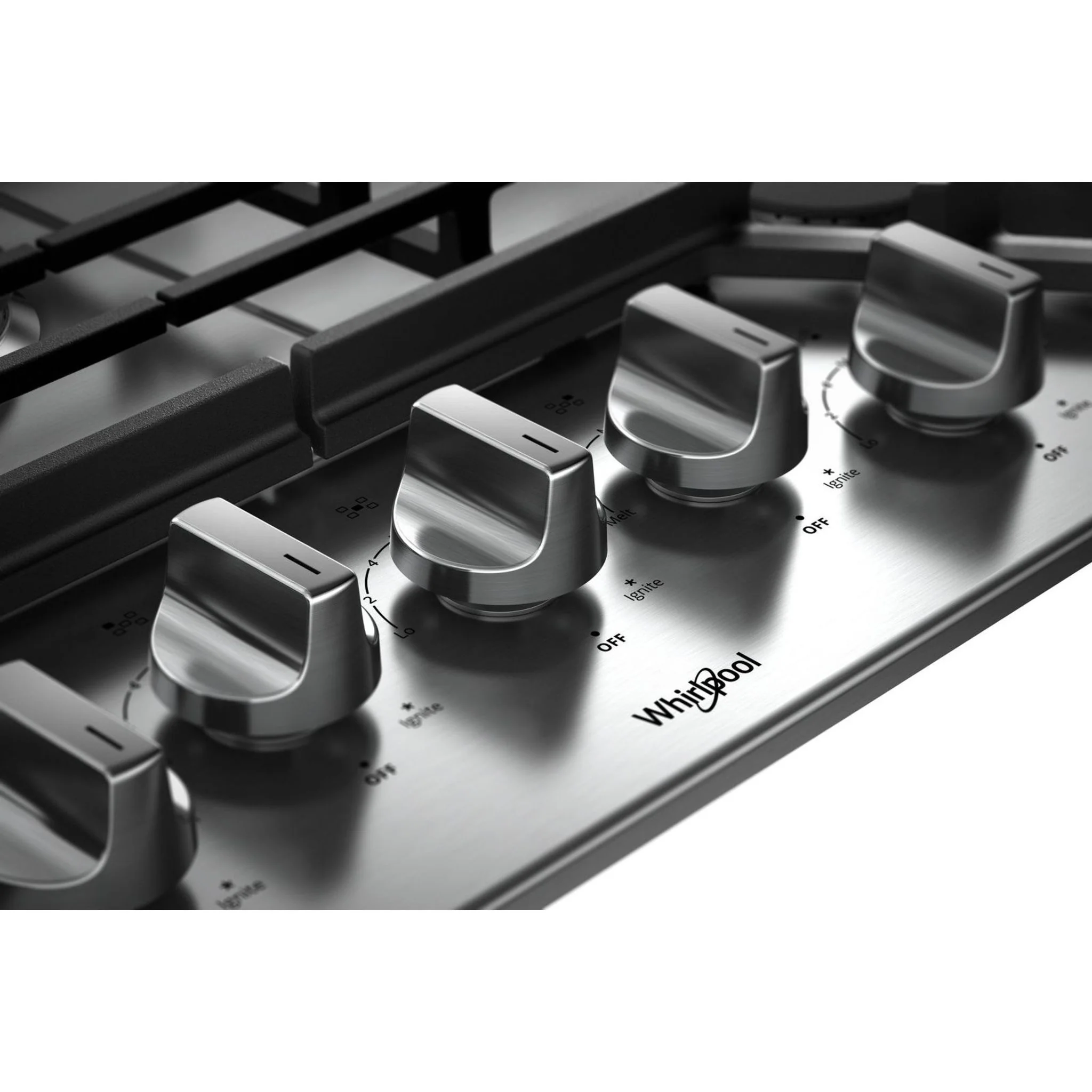 Whirlpool 30" Gas Cooktop with EZ-2-Lift Hinged Cast-Iron Grates (WCG77US0HS) - Image 14