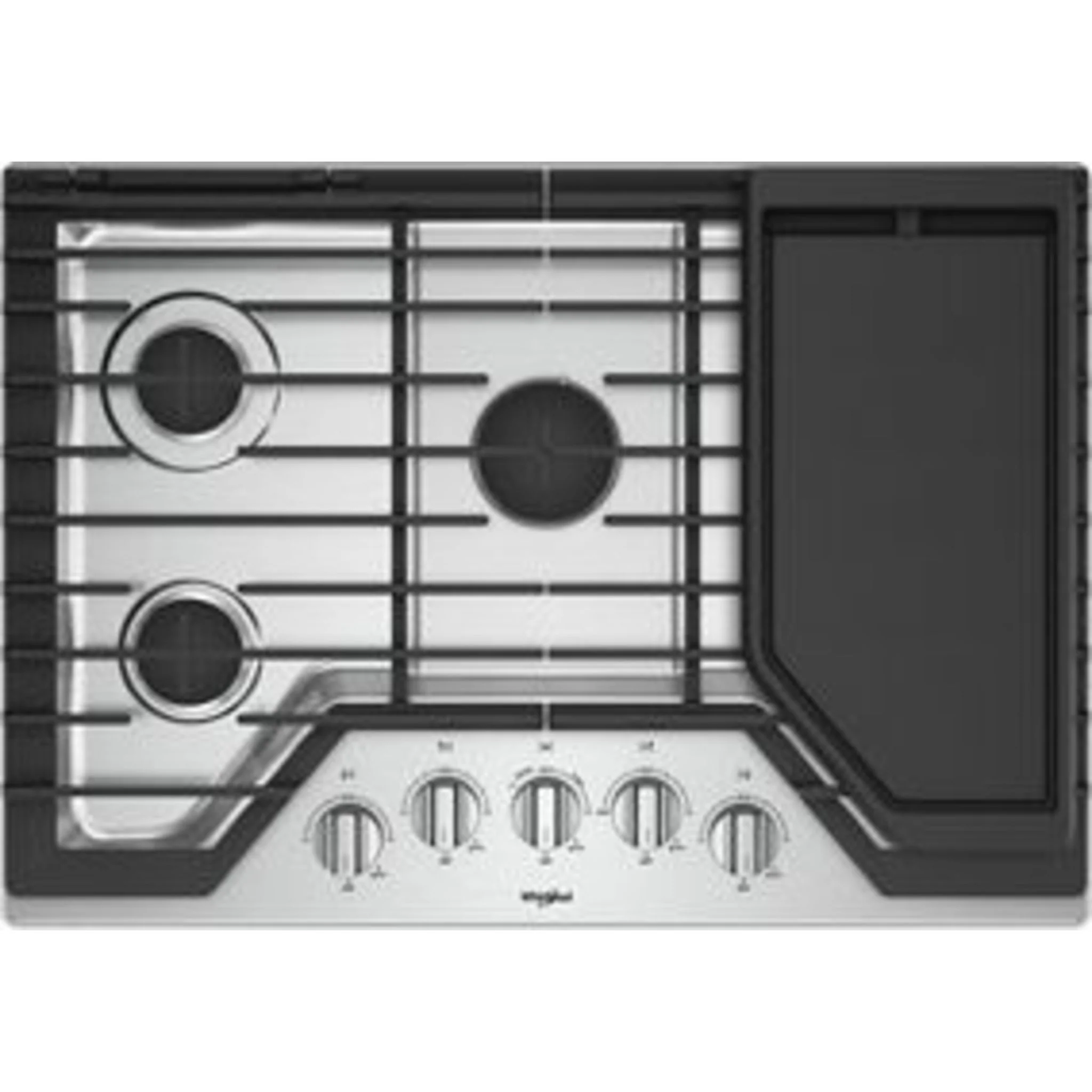 Whirlpool 30" Gas Cooktop with Griddle (WCG97US0HS) - Image 20