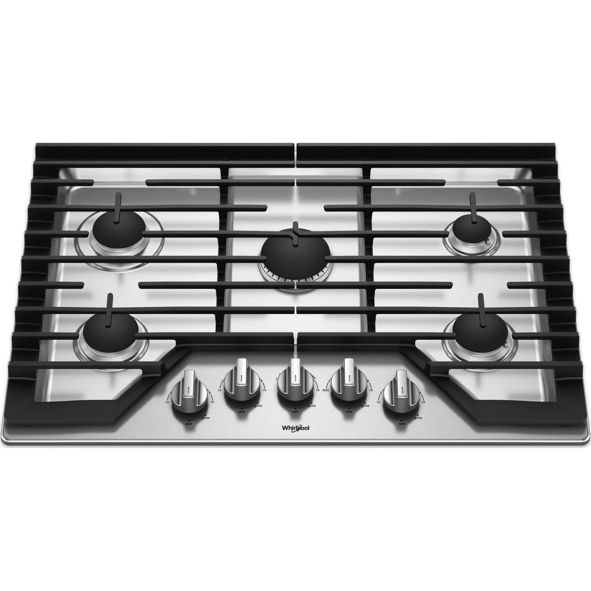 Whirlpool 30" Gas Cooktop with Griddle (WCG97US0HS) - Image 4