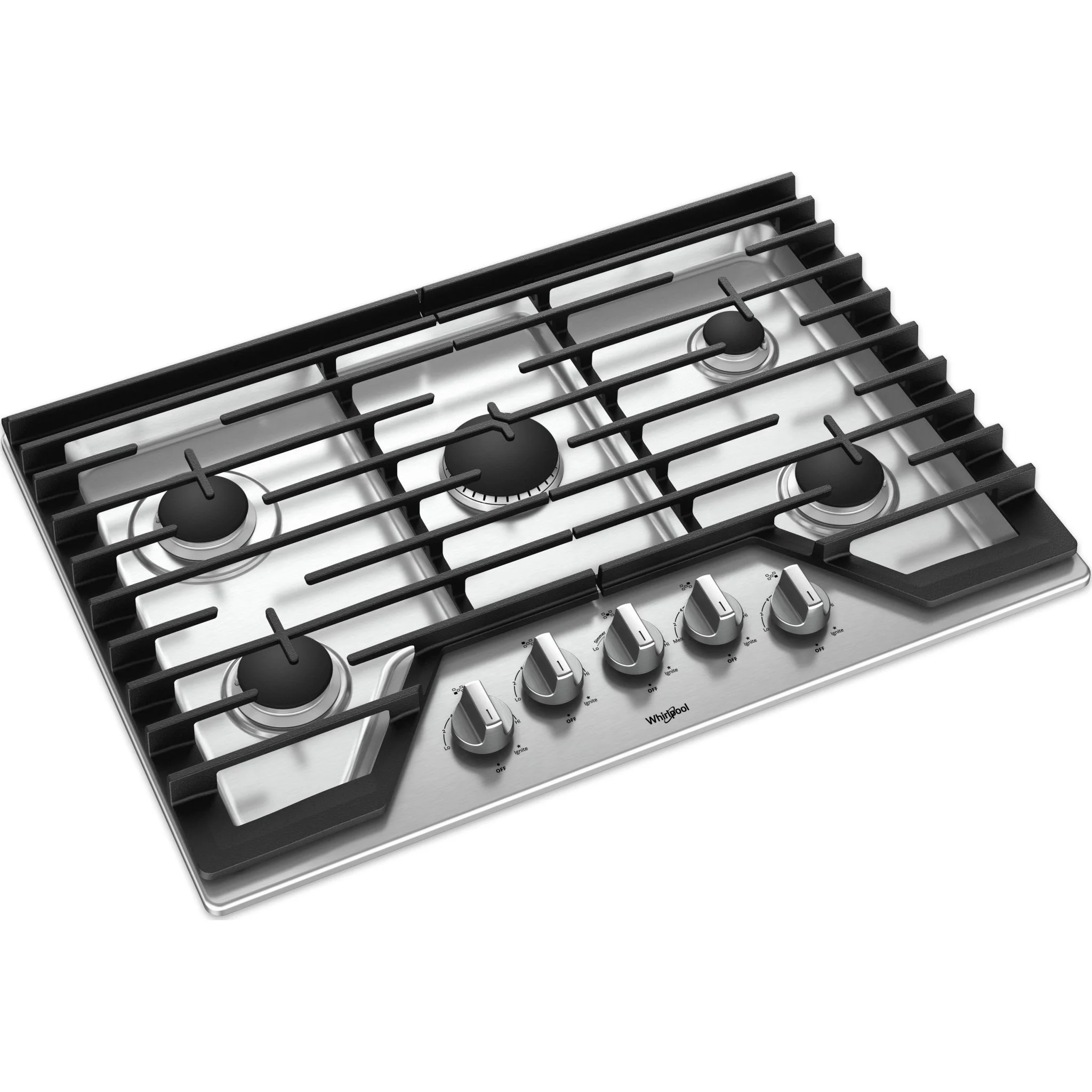 Whirlpool 30" Gas Cooktop with Griddle (WCG97US0HS) - Image 5