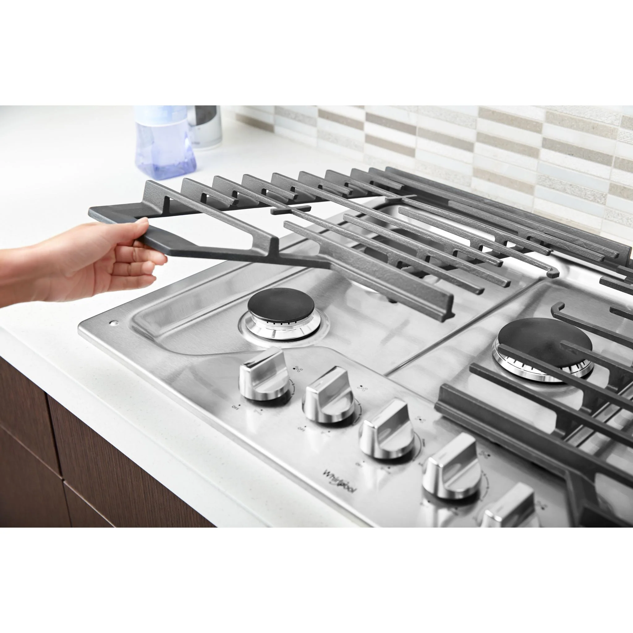 Whirlpool 30" Gas Cooktop with Griddle (WCG97US0HS) - Image 7