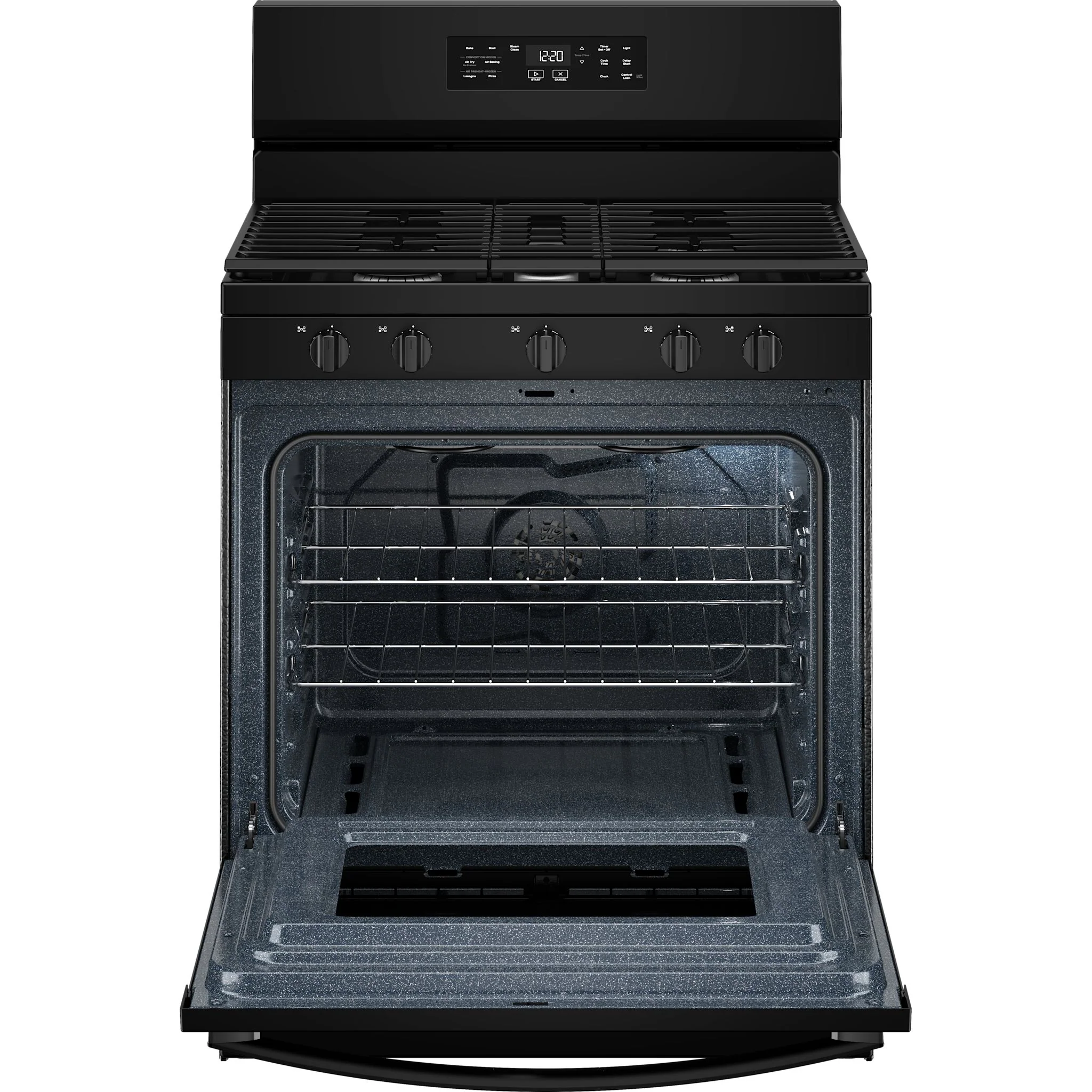 Whirlpool 30-inch Gas Range with Air Cooking Technology and Steam Clean -Black (WFGS4530SB) - Image 4