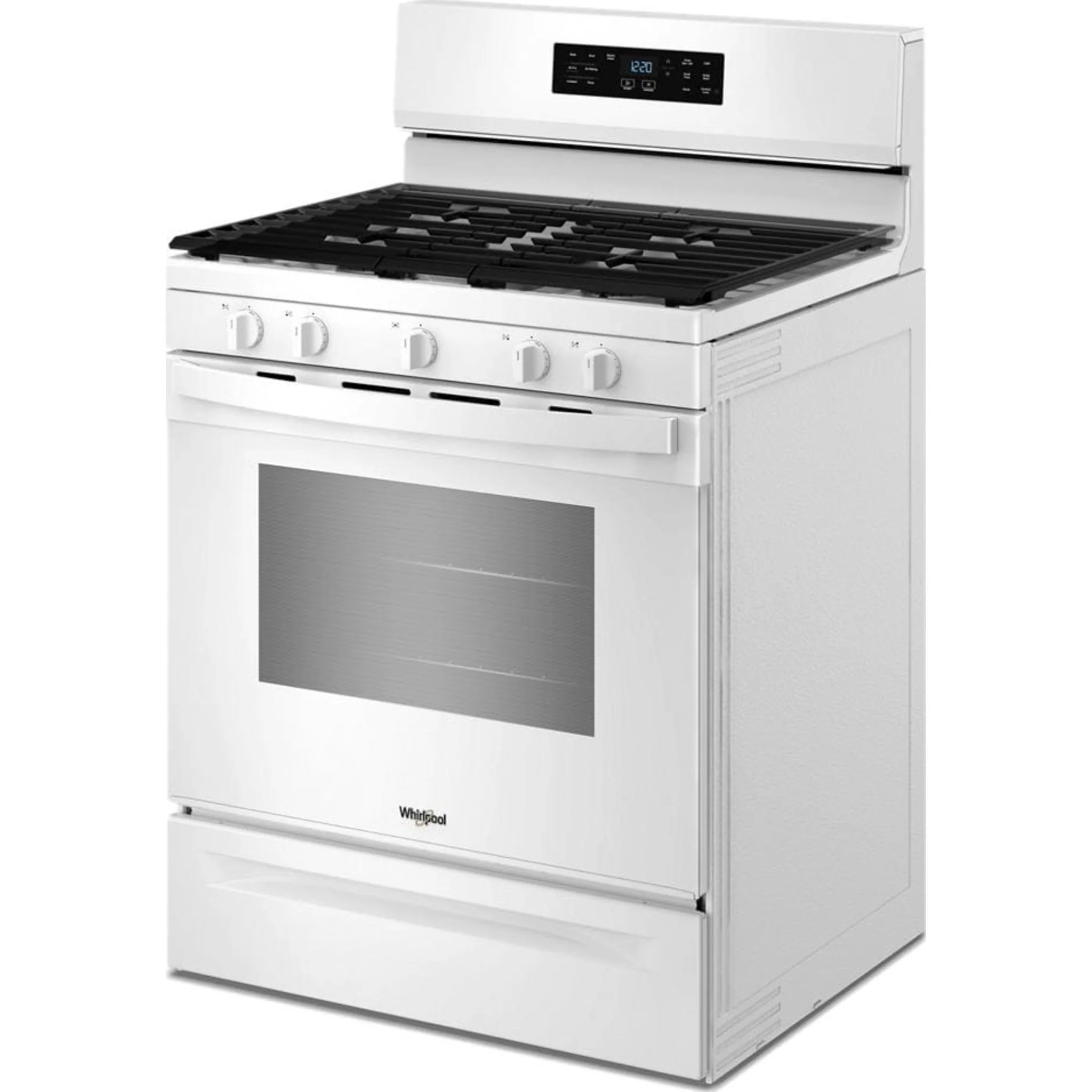 Whirlpool 30-inch Gas Range with Air Cooking Technology and Steam Clean -White (WFGS4530SW) - Image 21