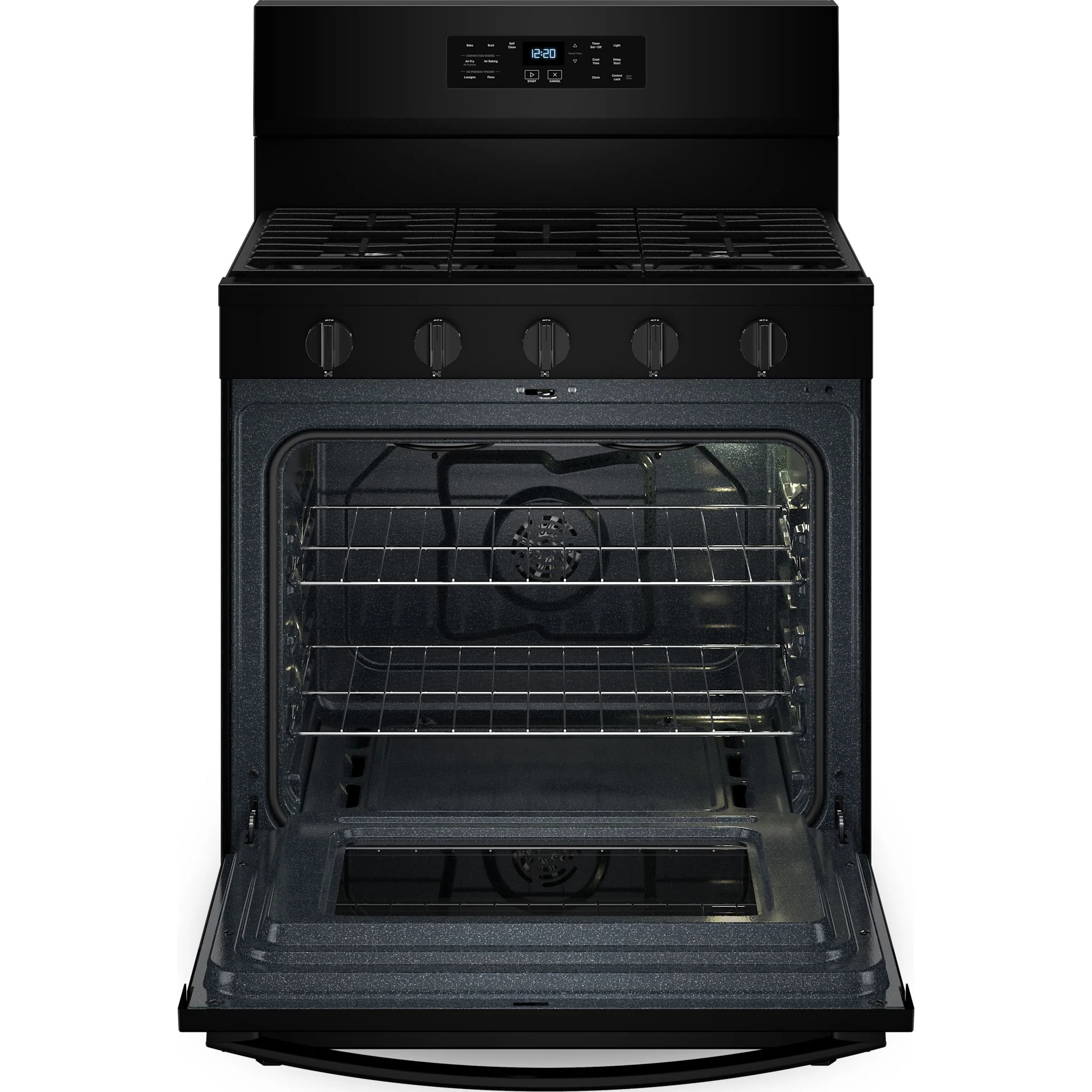 Whirlpool 30-inch Gas Range with Air Fry and Air Baking, Self Cleaning, Rapid Preheat 5.0 CuFt Capacity -Black (WFGS5030RB) - Image 4