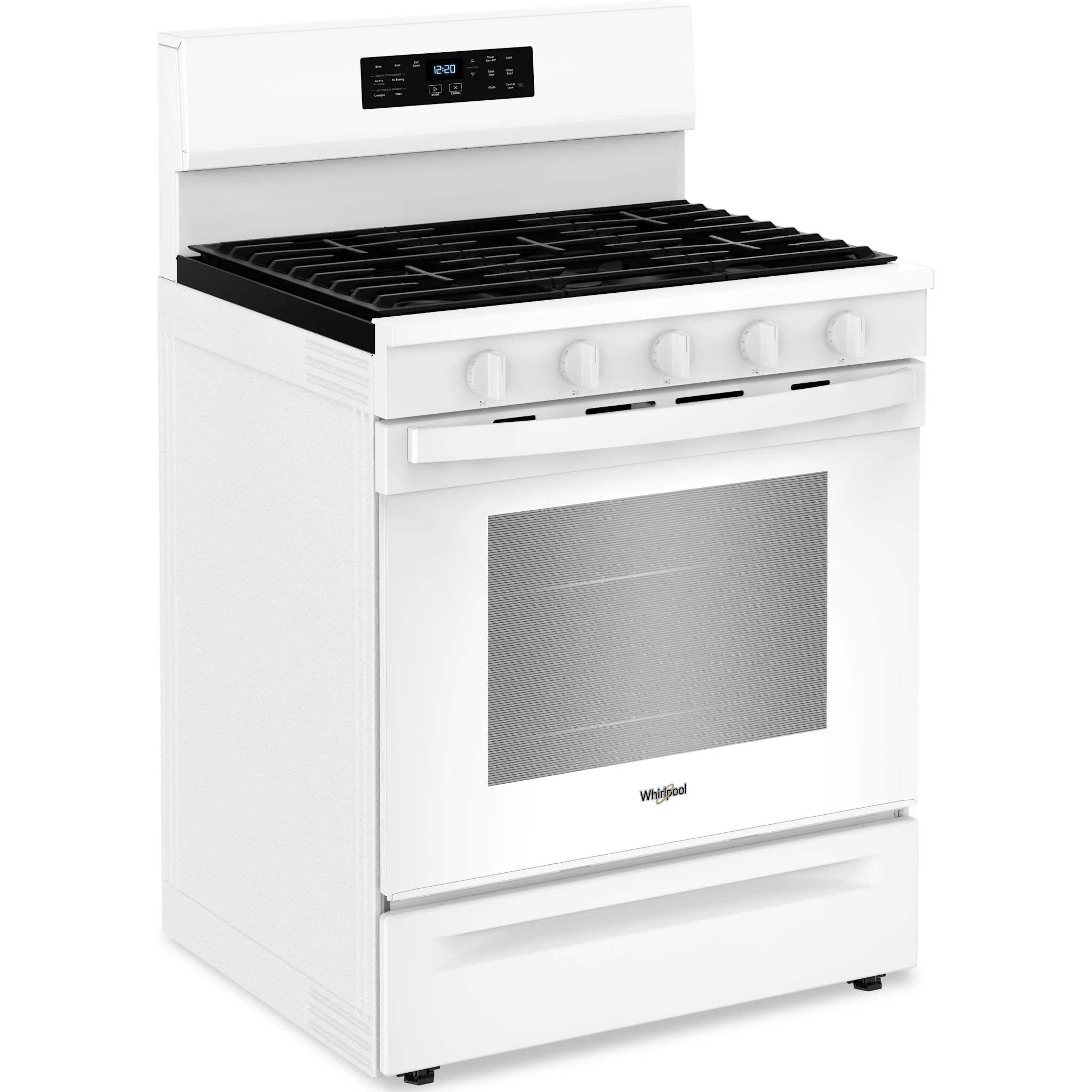 Whirlpool 30-inch Gas Range with Air Fry and Air Baking, Self Cleaning, Rapid Preheat 5.0 CuFt Capacity -White (WFGS5030RW) - Image 3