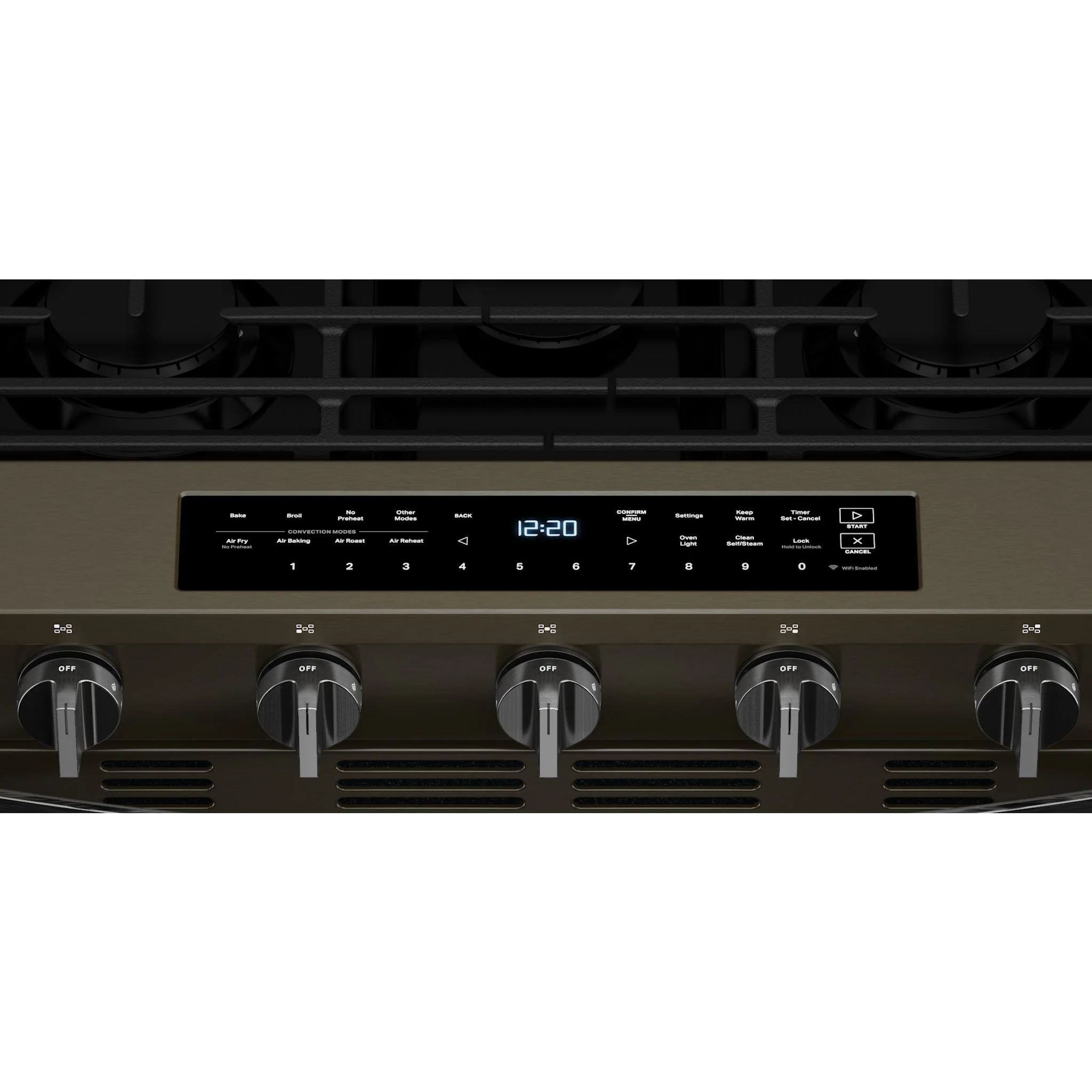 Whirlpool 30-inch Smart Slide In Gas Range with Air Cooking Technology, No Preheat Air Fry, Steam/Self Clean and High Speed Preheat -Black Stainless Finish (WSGS7530RV) - Image 7