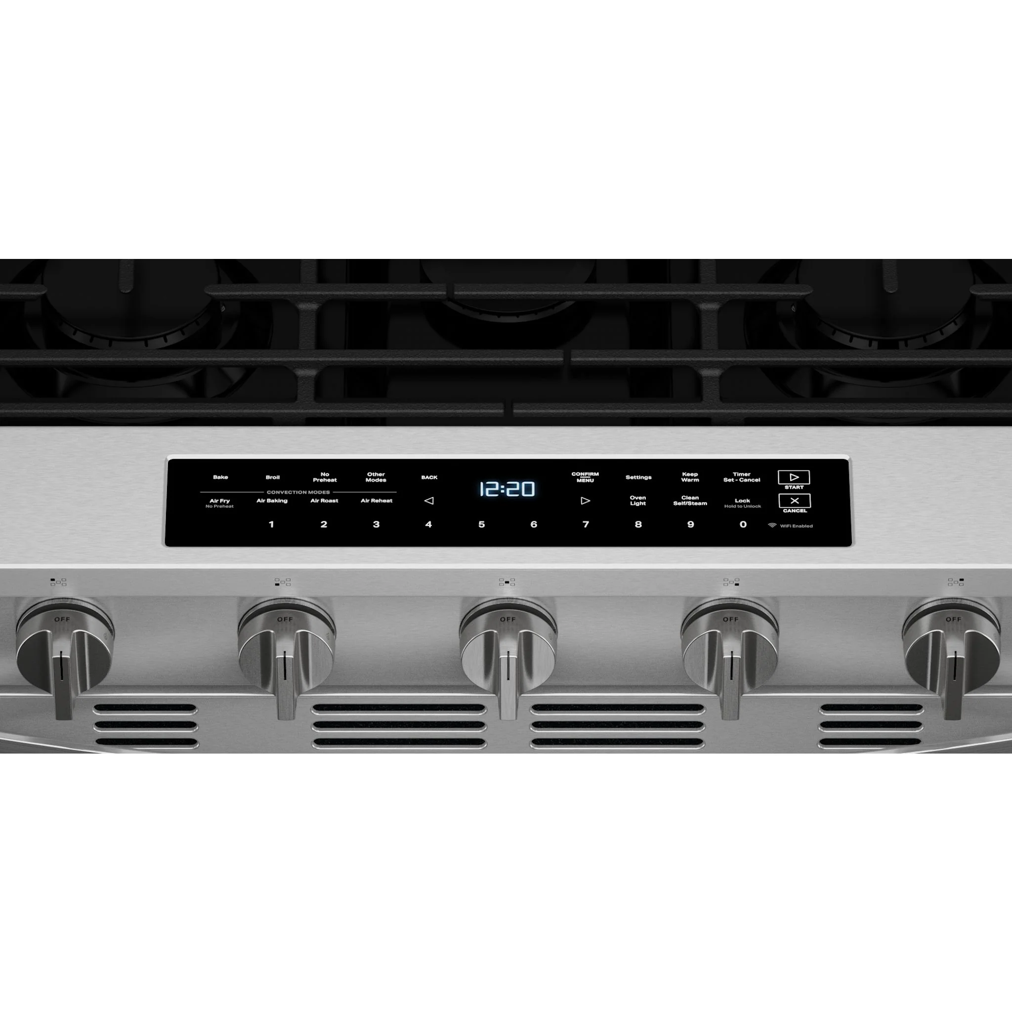Whirlpool 30-inch Smart Slide In Gas Range with Air Cooking Technology, No Preheat Air Fry, Steam/Self Clean and High Speed Preheat -Fingerprint Resistant Stainless Steel (WSGS7530RZ) - Image 6