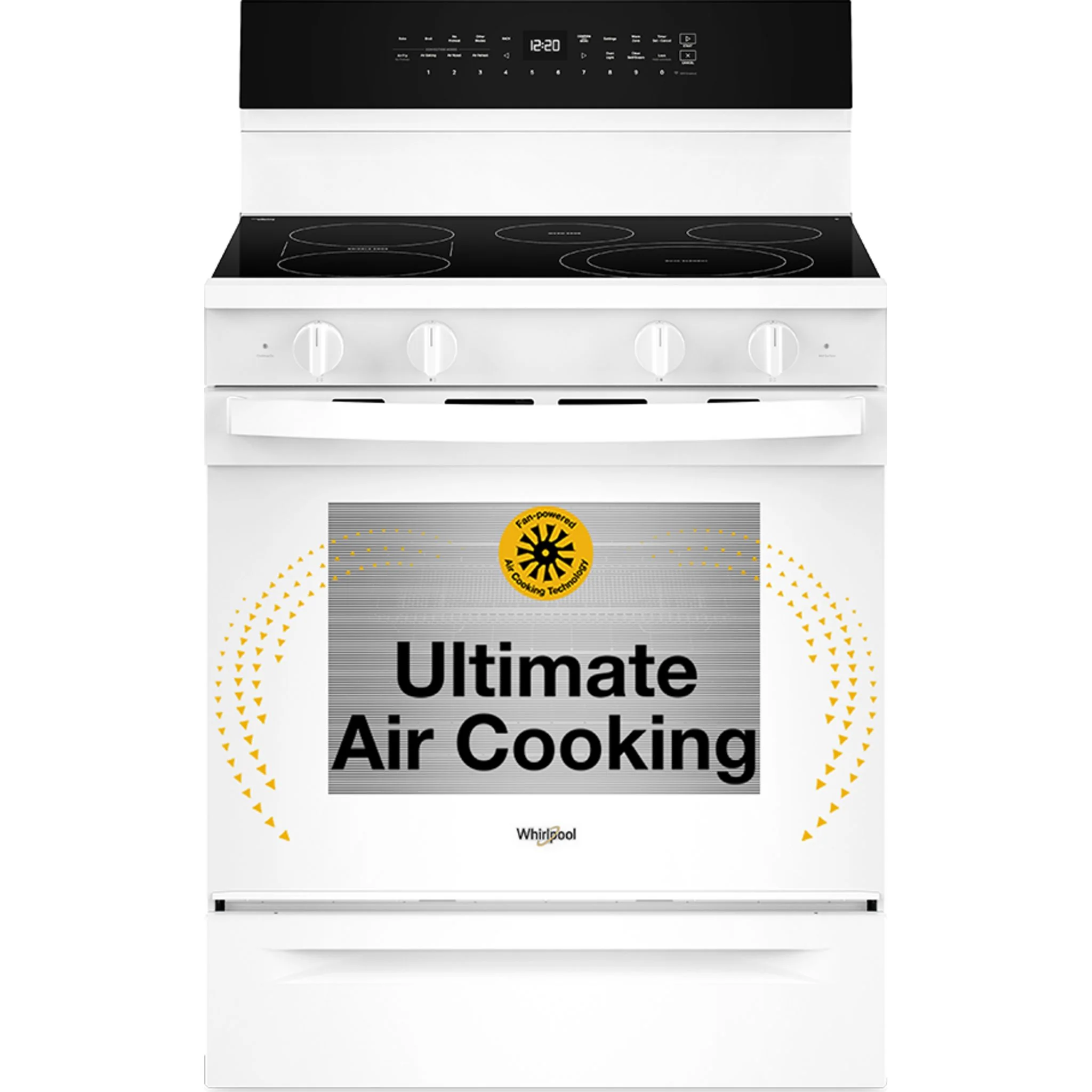 Whirlpool 30-Inch Electric Range with Air Cooking Technology and No Preheat Air Fry -White (YWFES7030SW) - Image 5