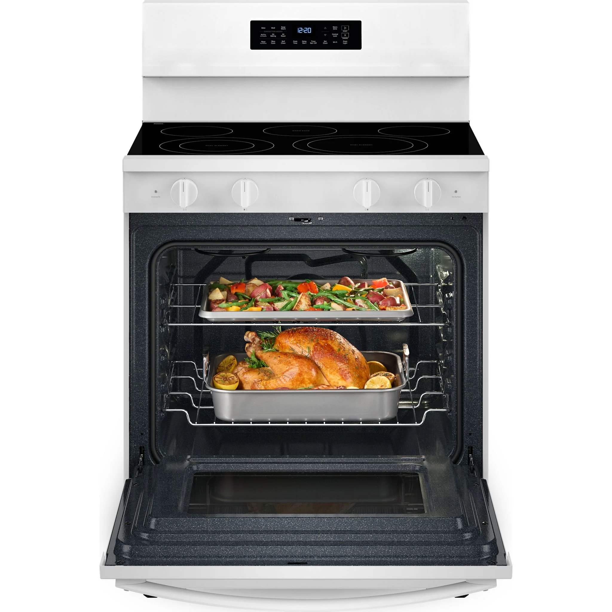 Whirlpool 30-Inch Electric Range with Air Cooking Technology and No Preheat Air Fry -White (YWFES7030SW) - Image 6