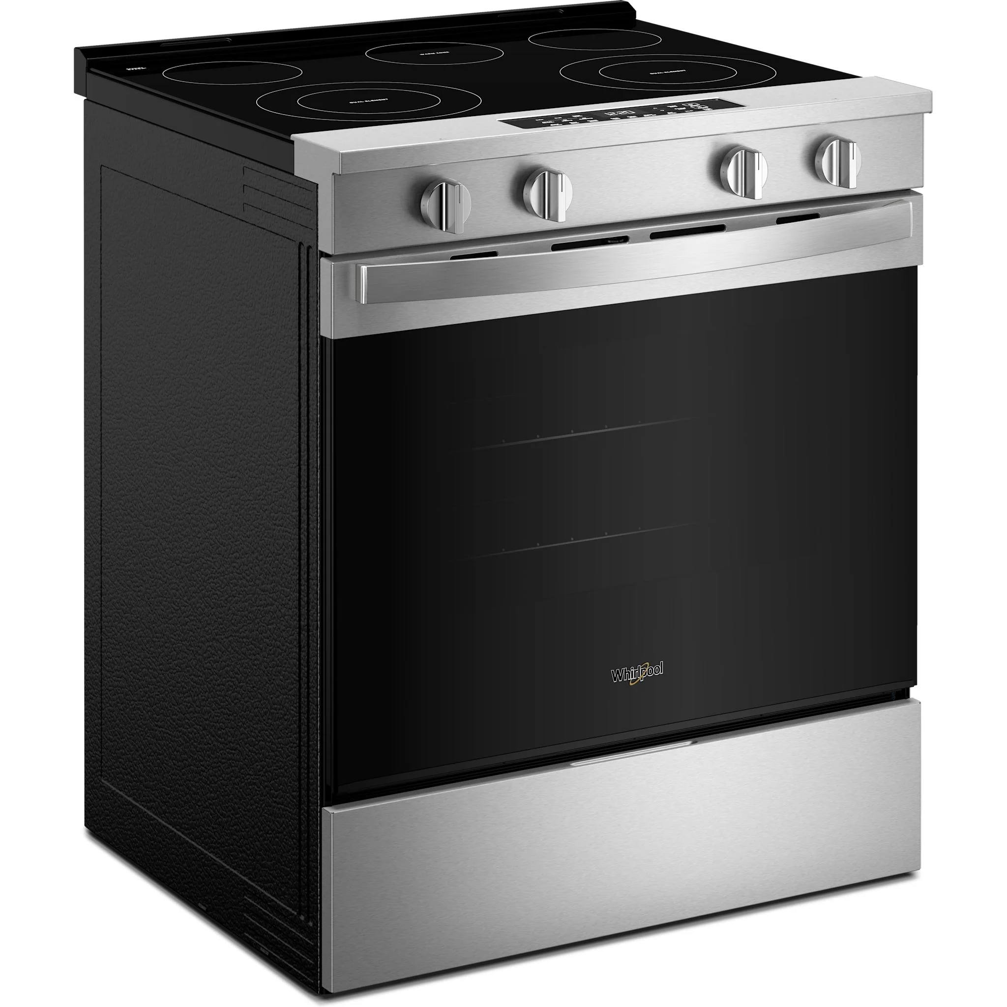 Whirlpool 30-inch Electric Smart Range with Air Cooking Technology and Steam Clean - Stainless Steel  (YWSES4530TZ) - Image 2